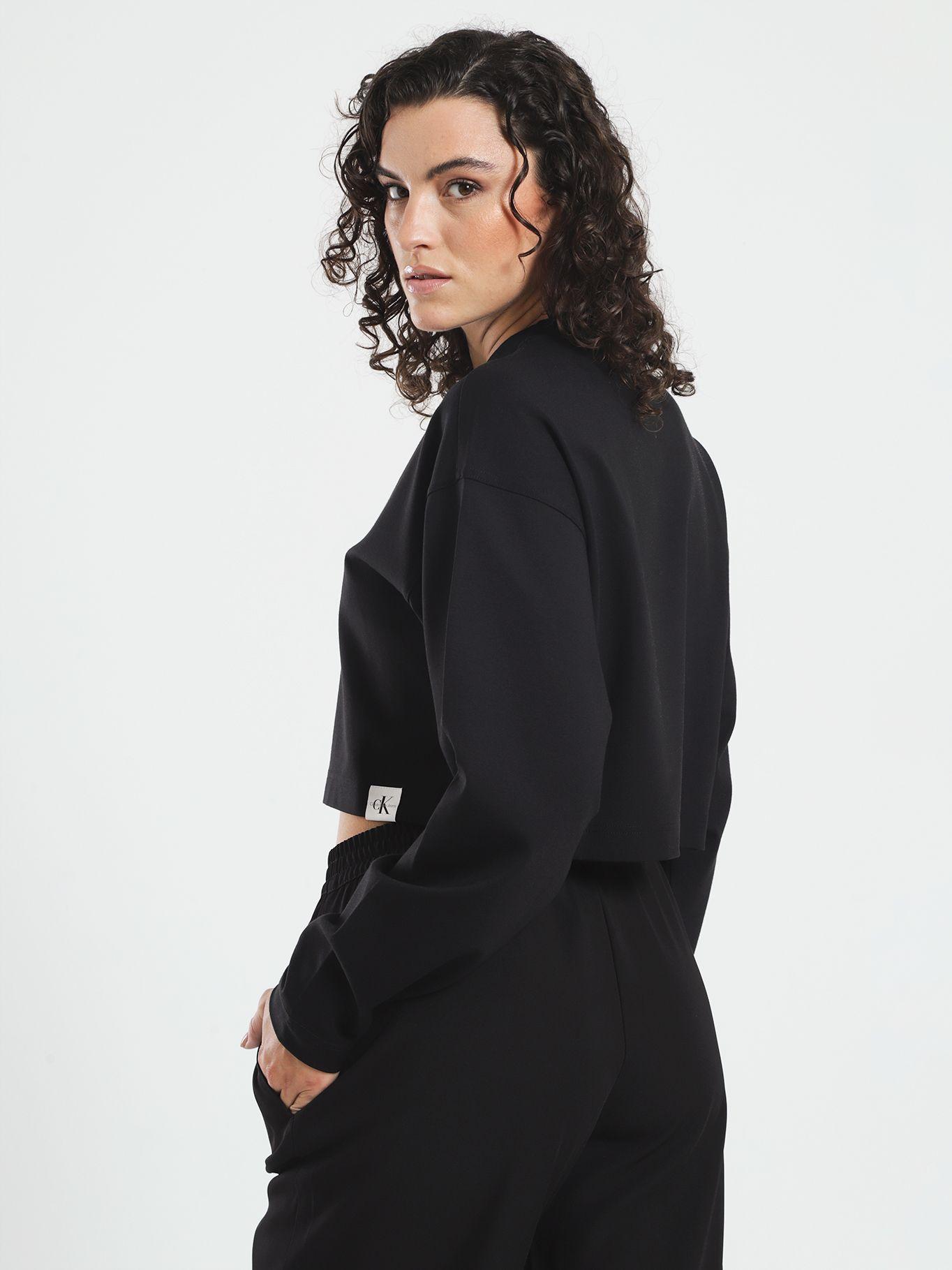 Polera Milano Cropped Relaxed Negro Calvin Klein-2