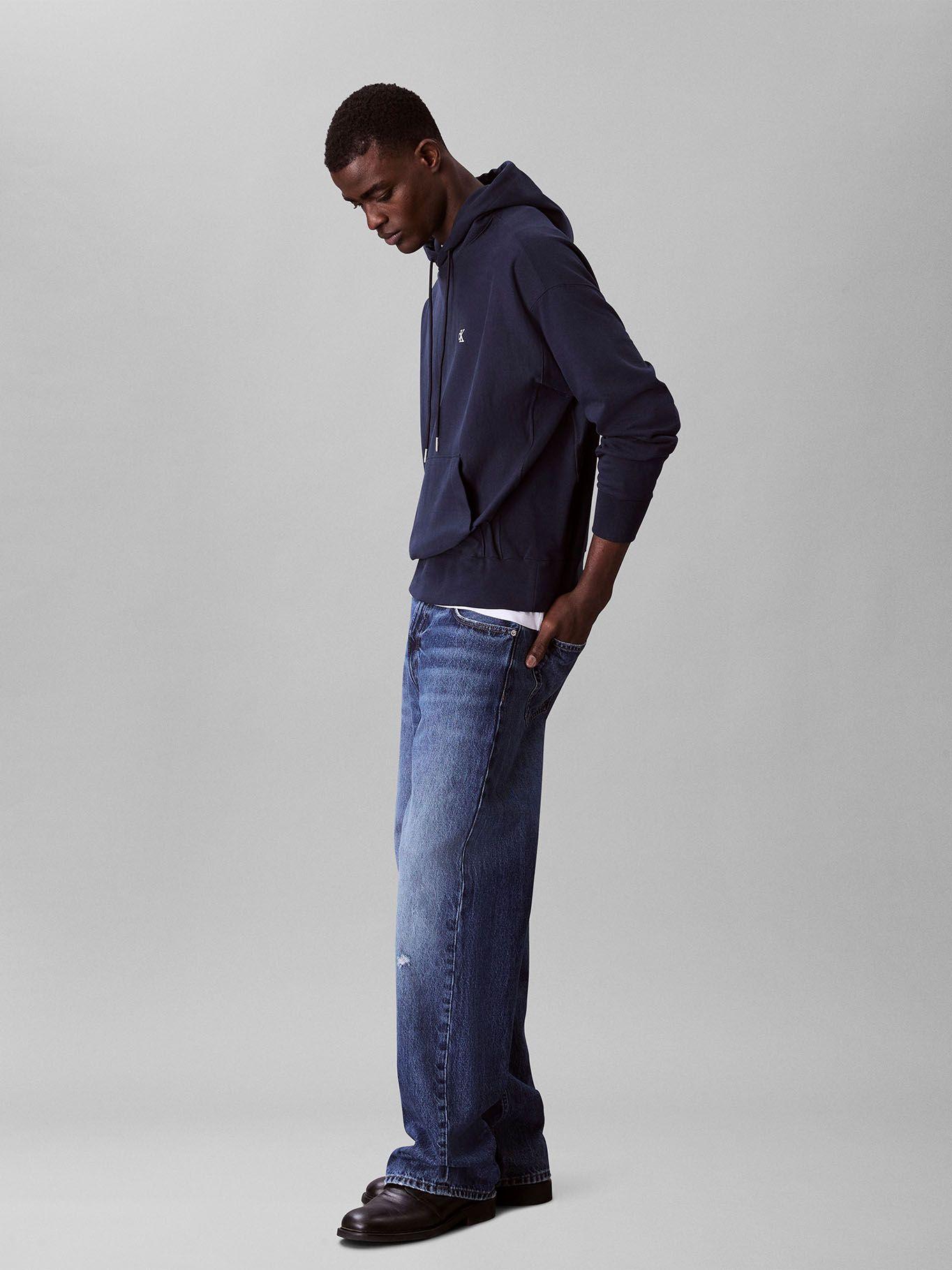 Polerón con Gorro y Monograma Bordado Azul Calvin Klein-3