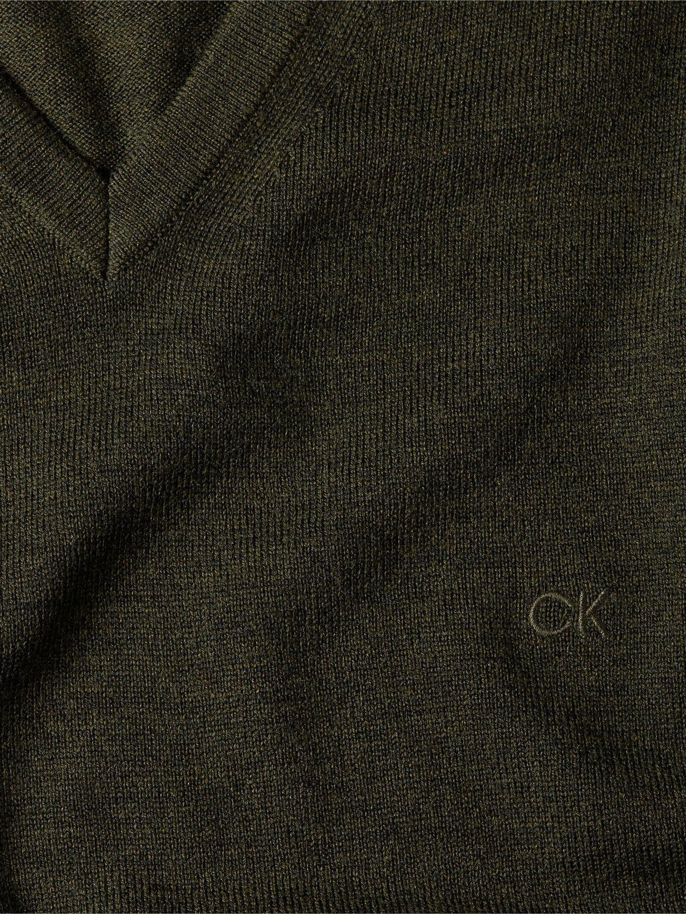Suéter Wool Vneck  Verde Calvin Klein-1