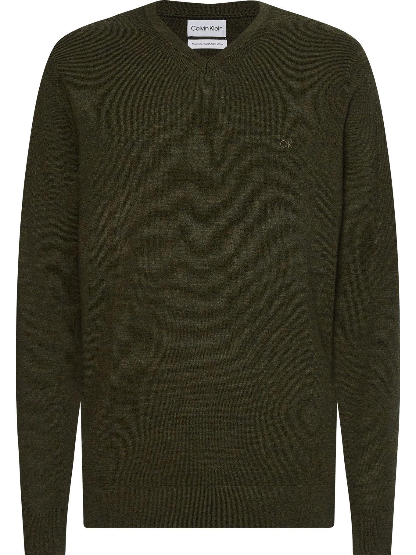 Suéter Wool Vneck  Verde Calvin Klein-0