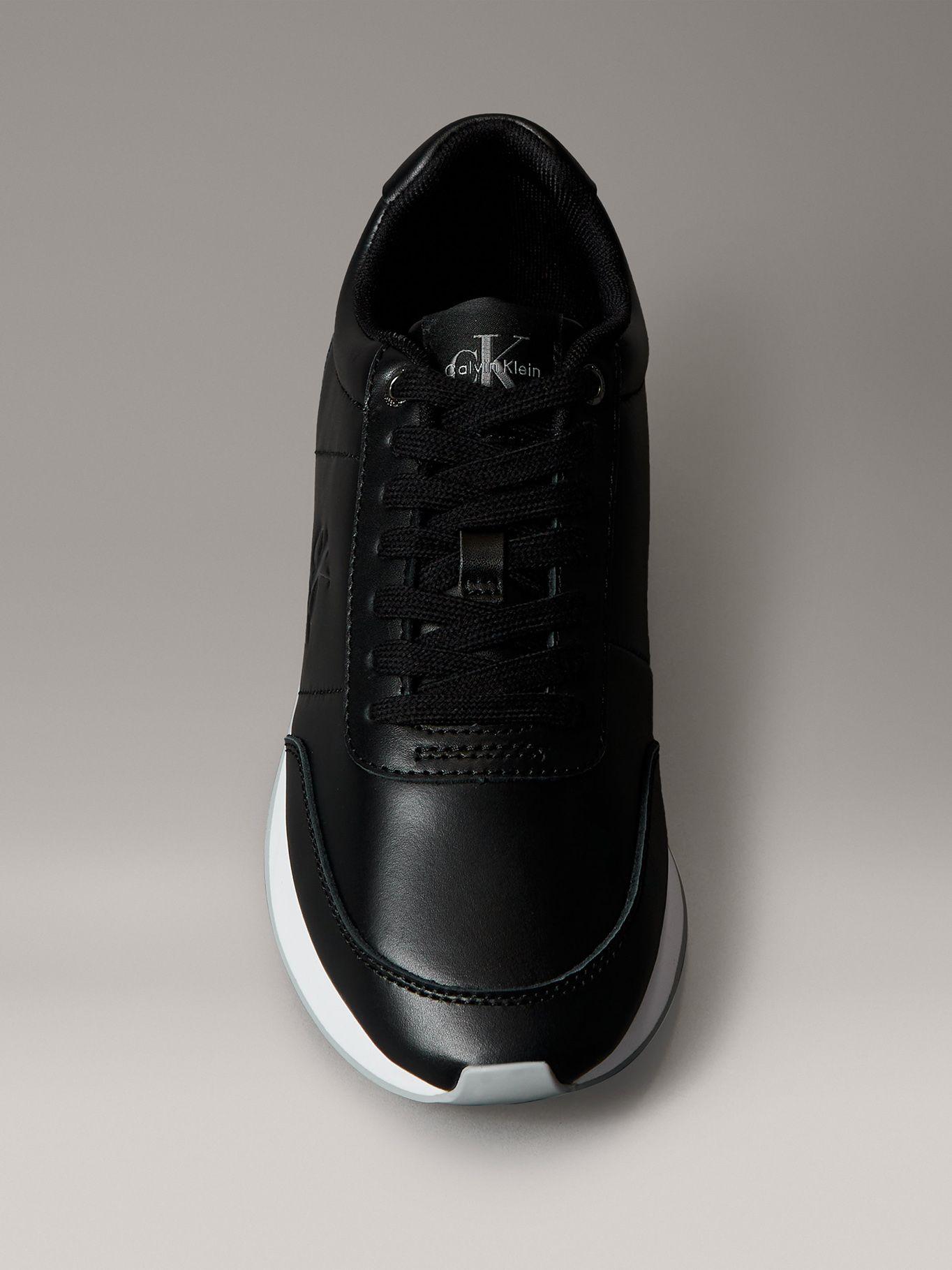 Zapatillas Retro Runner de Cuero Negro Calvin Klein-2