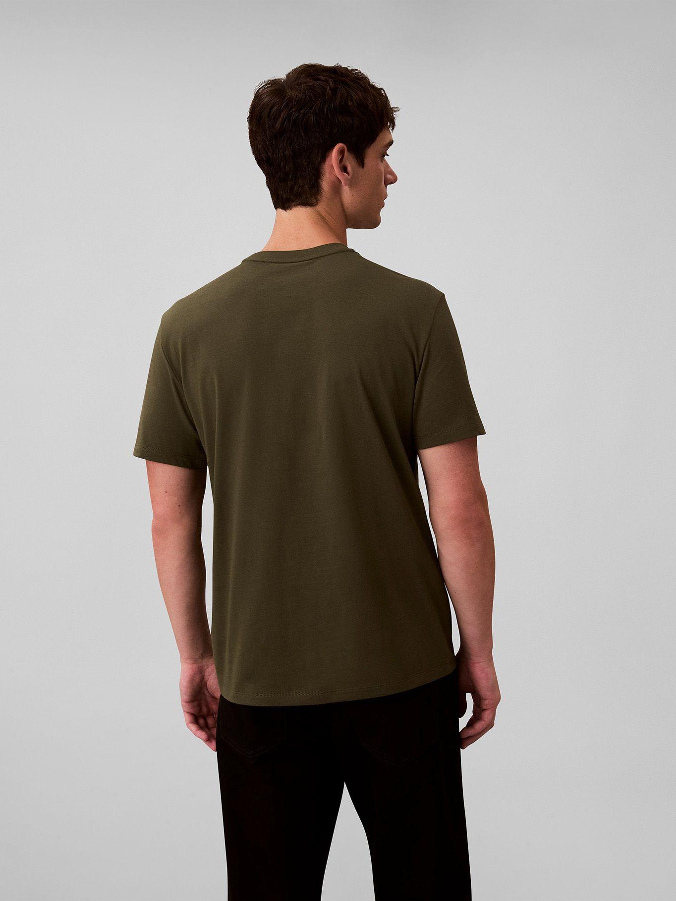 Polera con Micro Monograma Bordado Verde Calvin Klein-2