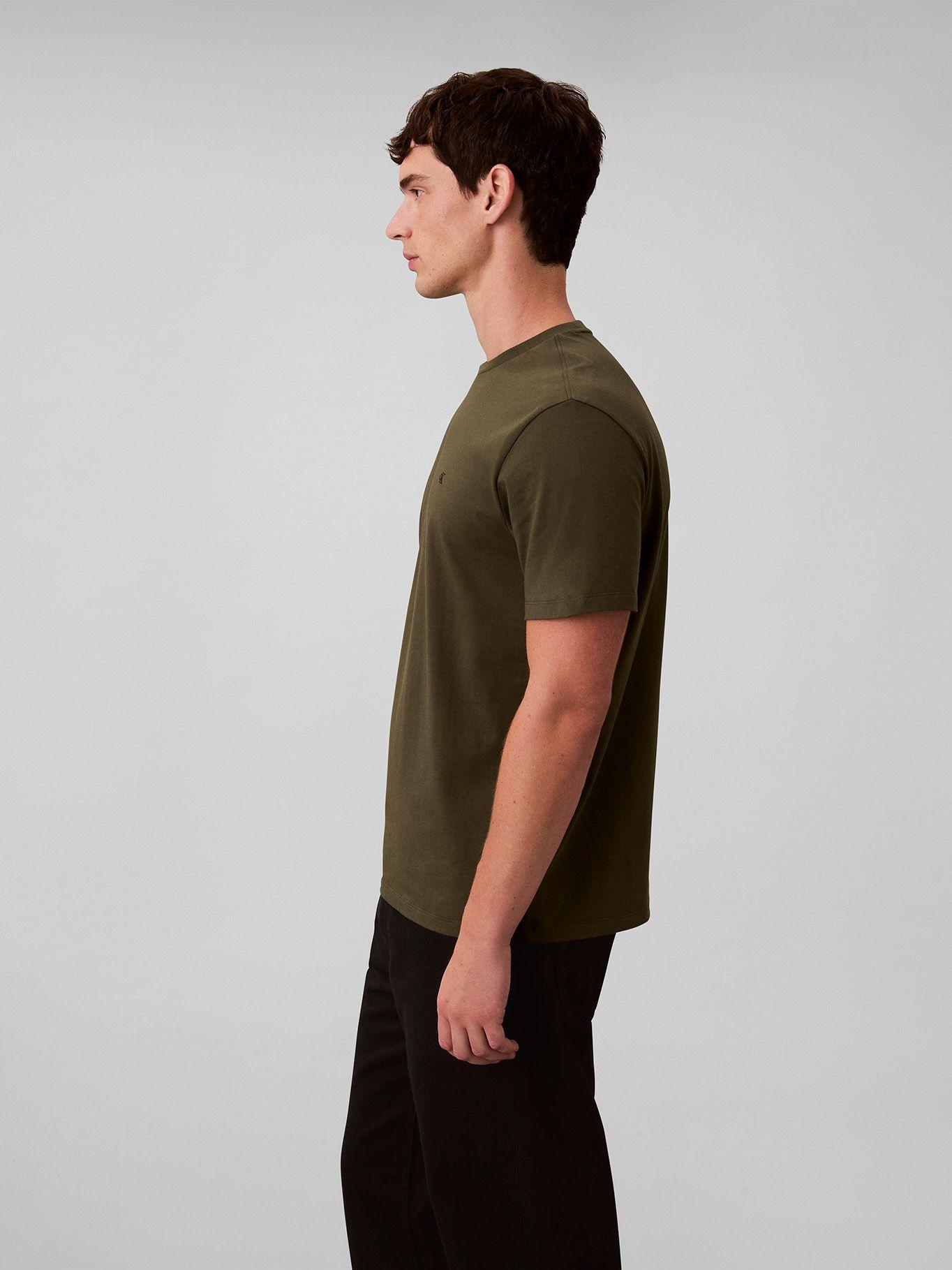 Polera con Micro Monograma Bordado Verde Calvin Klein-3