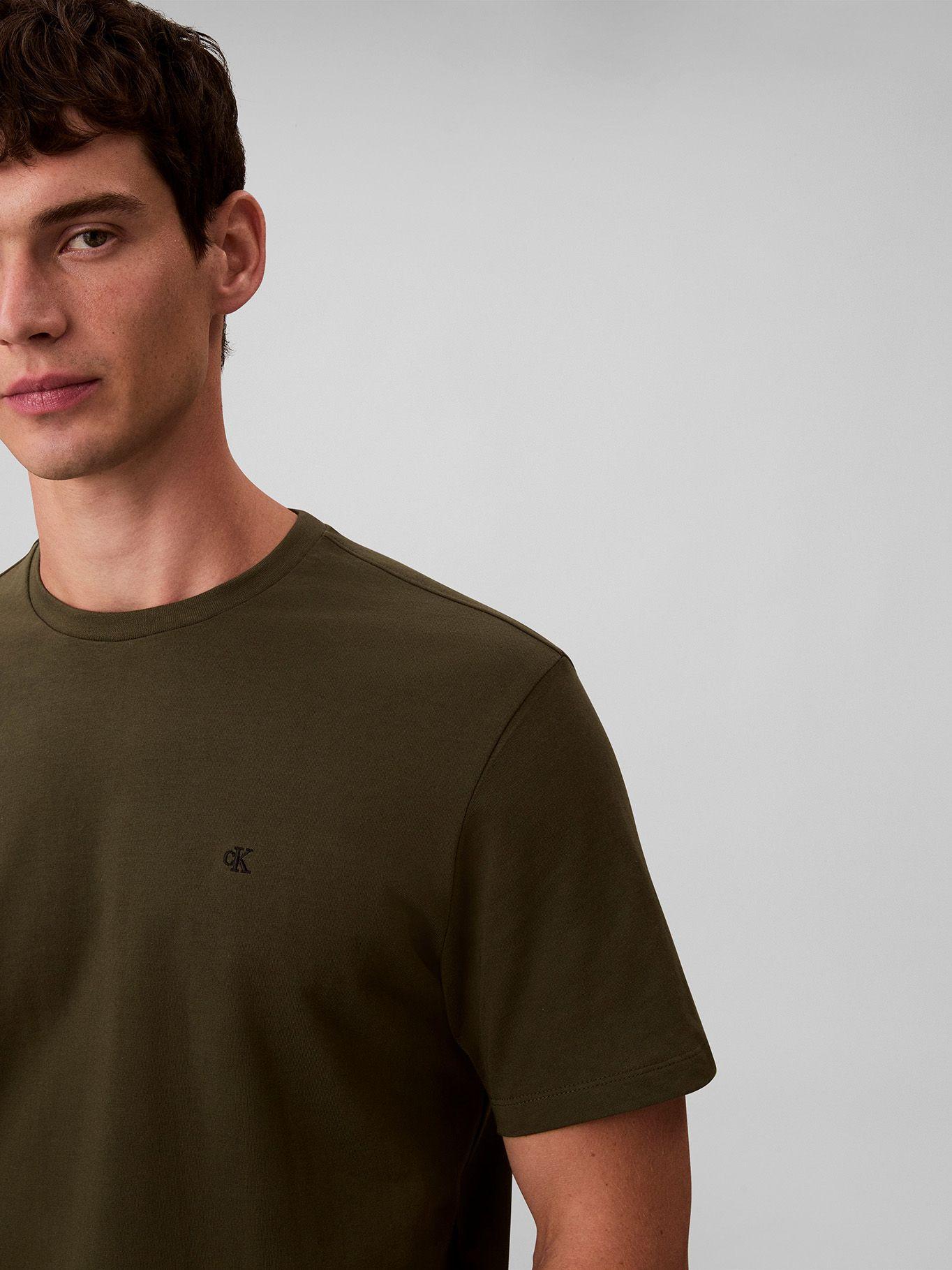 Polera con Micro Monograma Bordado Verde Calvin Klein-4
