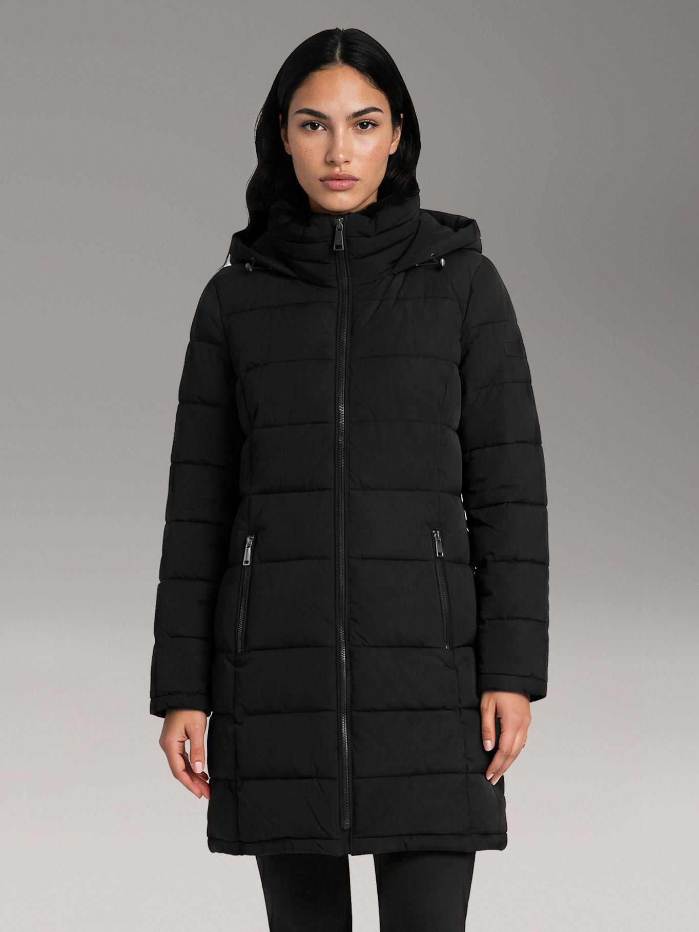 Parka Matte Stretch Walker Sherpa Negro Calvin Klein-0