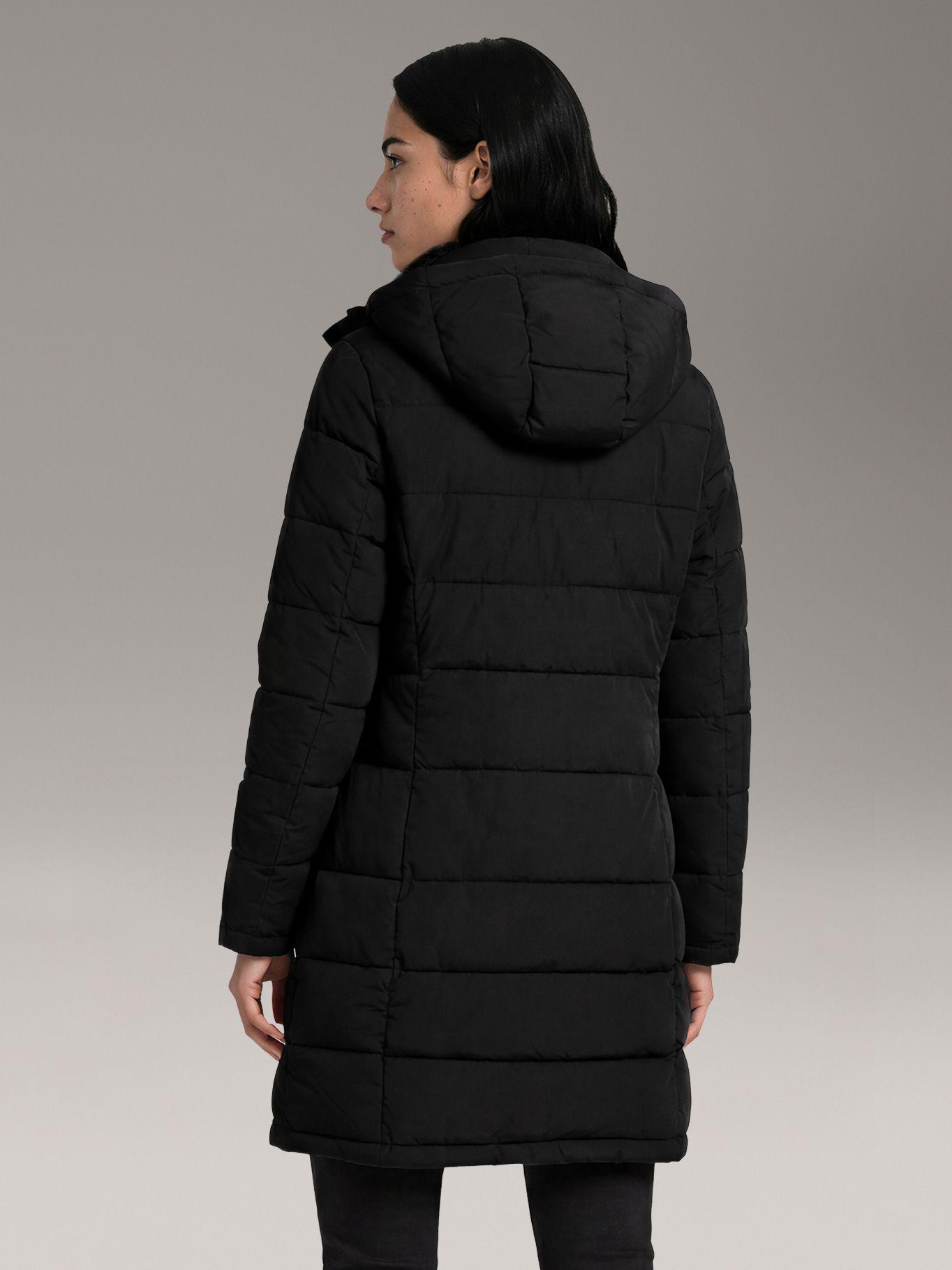 Parka Matte Stretch Walker Sherpa Negro Calvin Klein-3