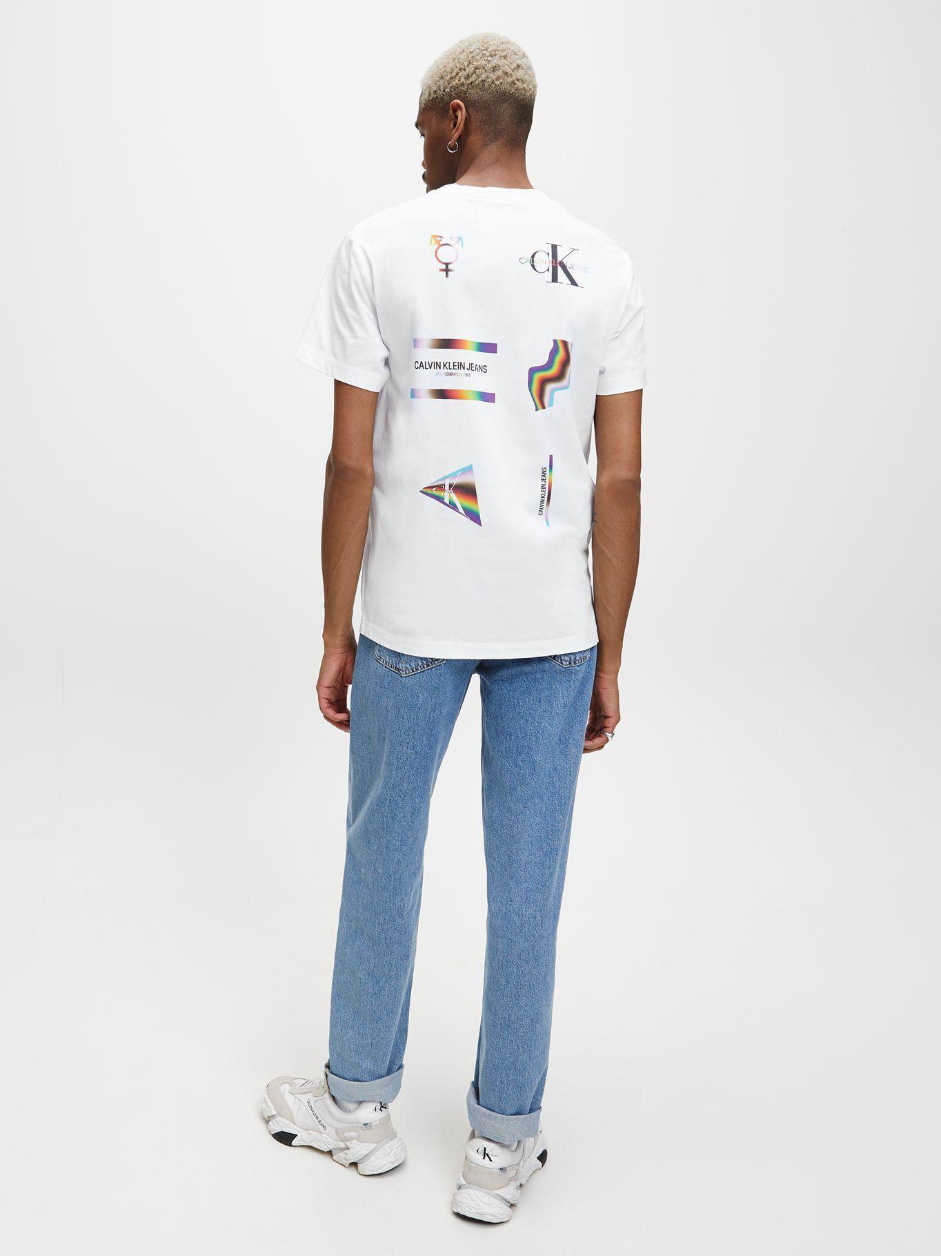 Polera Pride Multi Logo Regular  Blanco Calvin Klein-1