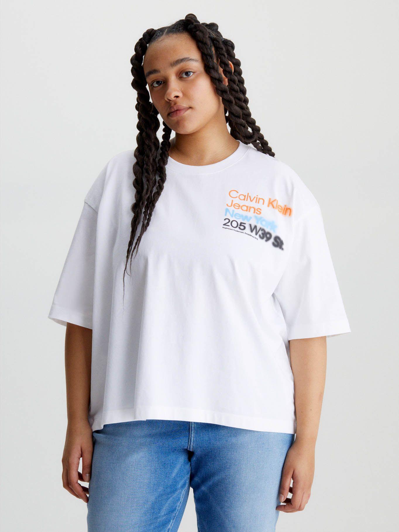 Camiseta holgada de algodón orgánico Blanco Calvin Klein J20J221135-YAF-4