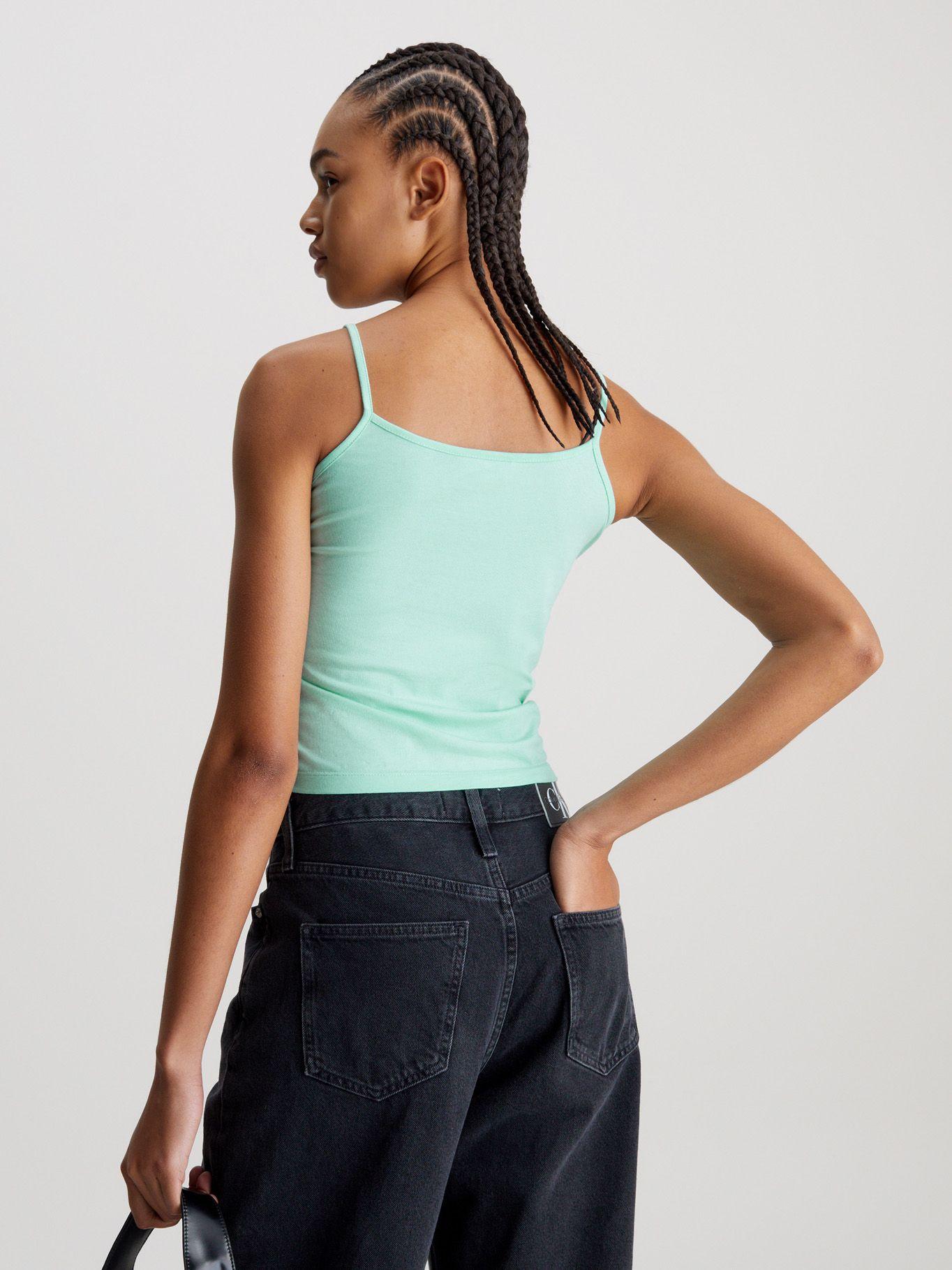 Polera Monologo Strappy Verde Calvin Klein-2