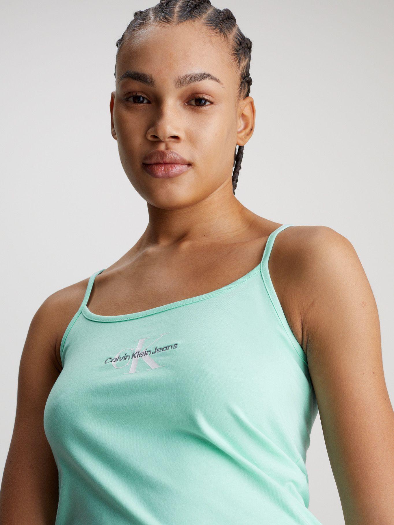 Polera Monologo Strappy Verde Calvin Klein-3