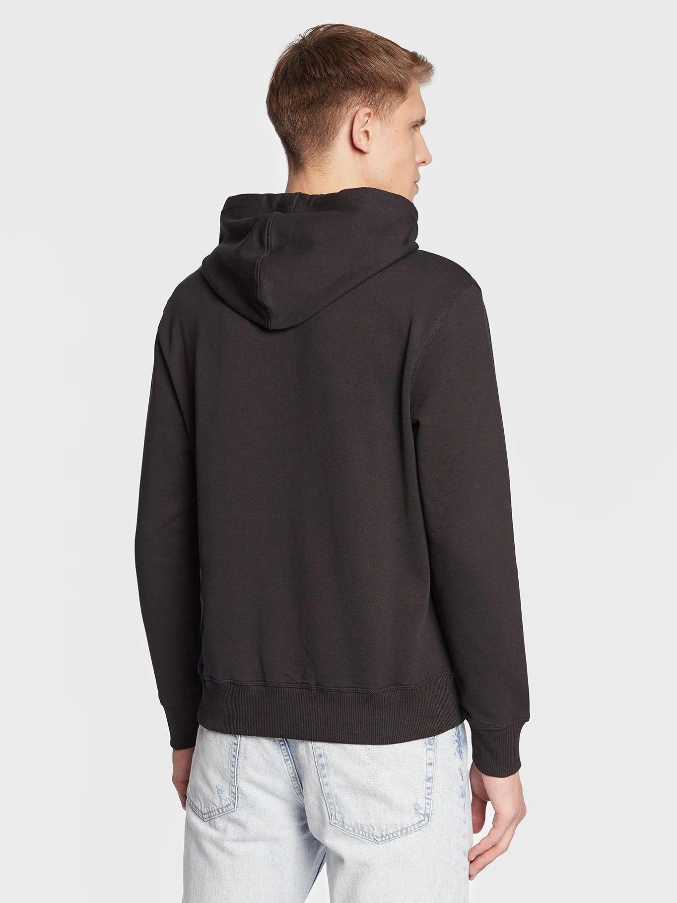 sudadera con cordón y logo estampado Negro Calvin Klein-2