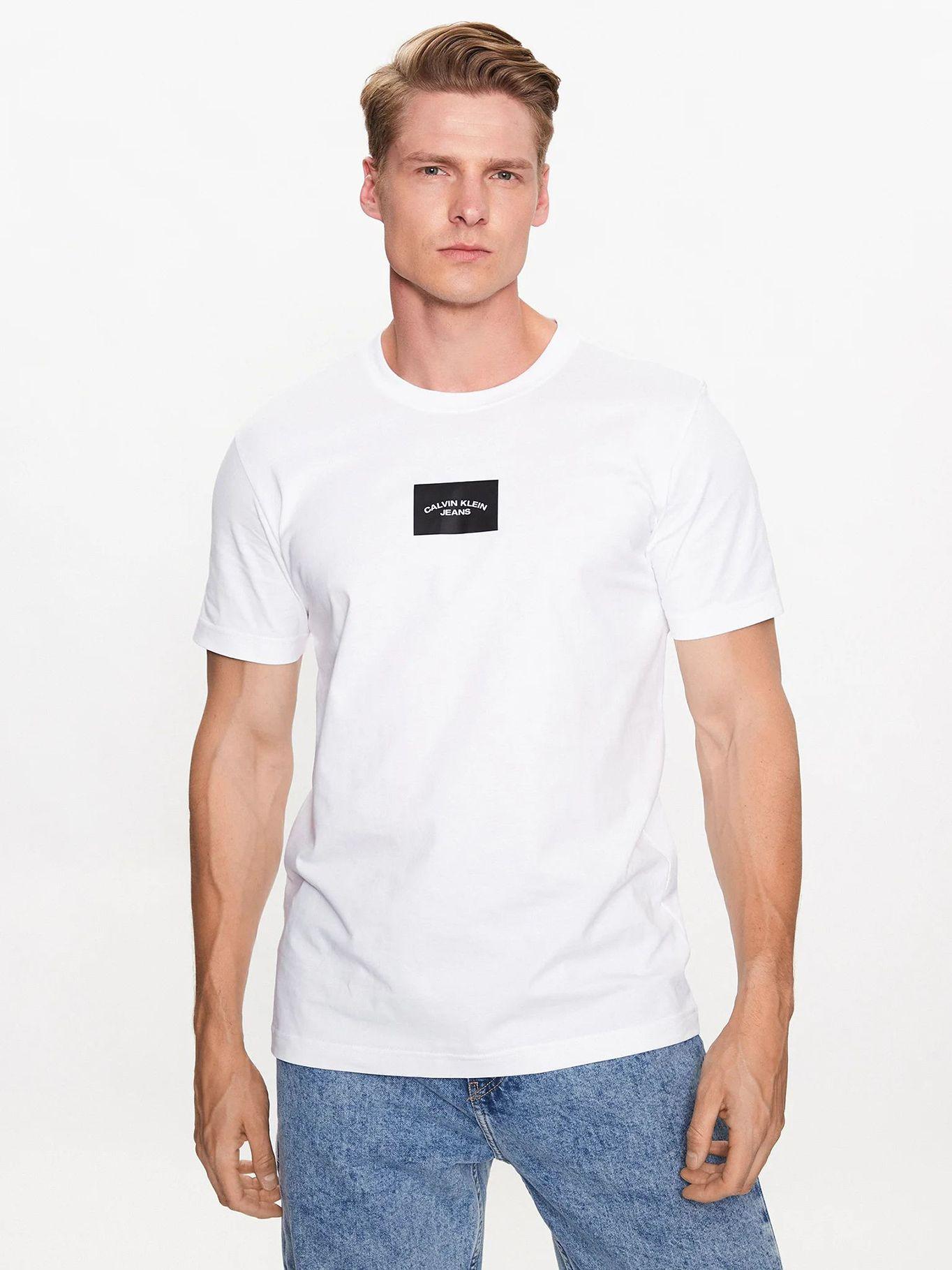 Polera Small Center Box  Blanco Calvin Klein-0