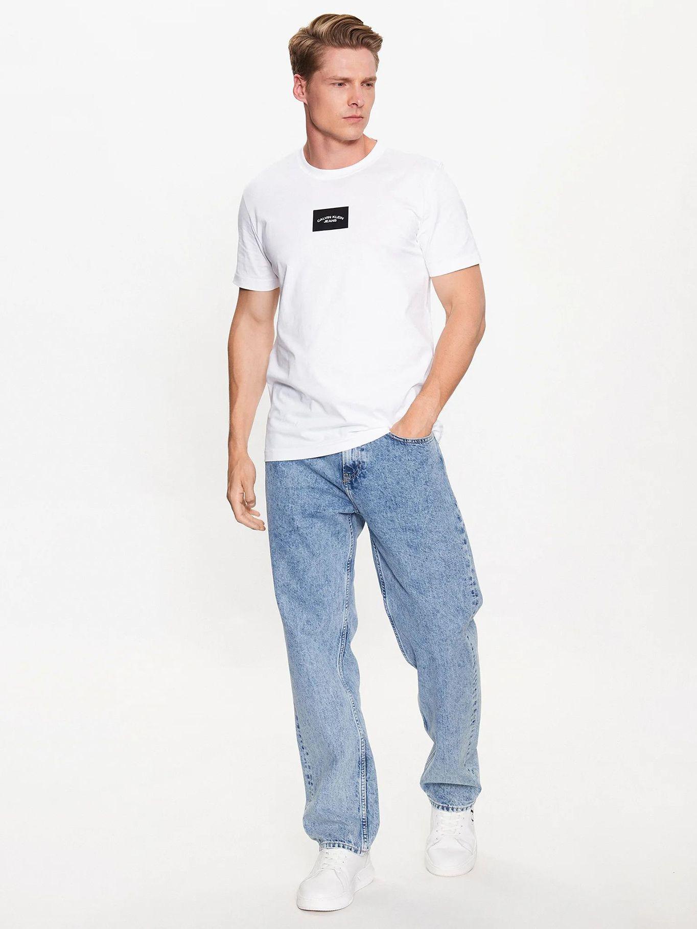 Polera Small Center Box  Blanco Calvin Klein-1