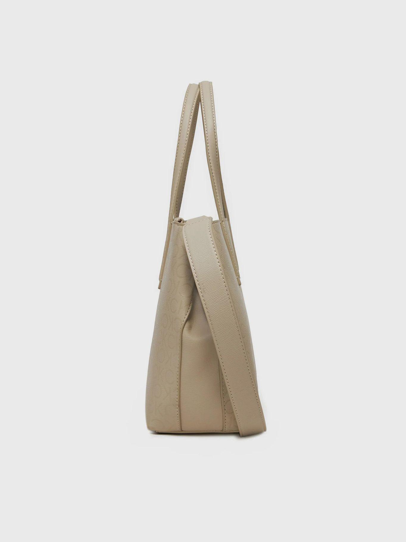 Cartera Tote Ck Must Mono Beige Calvin Klein-2