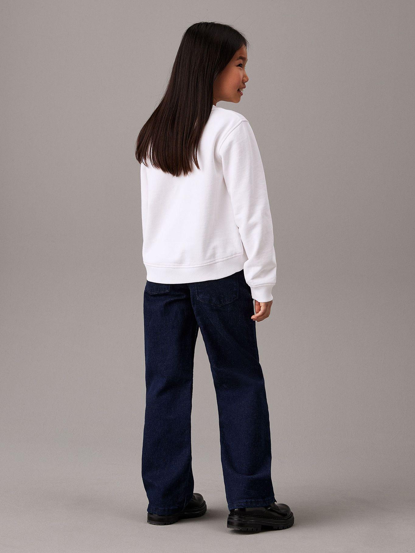 Polerón Niña Flower Graphic Blanco Calvin Klein-2