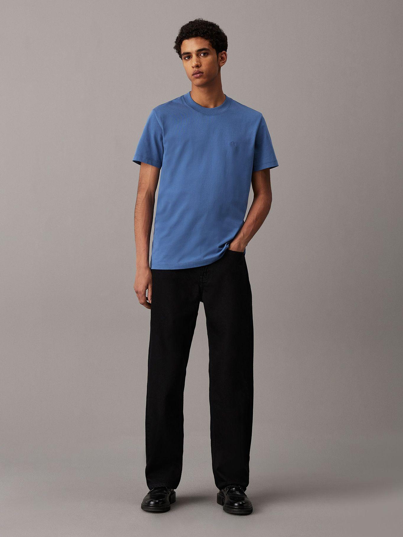 Polera Heavy Regular Azul Calvin Klein-1