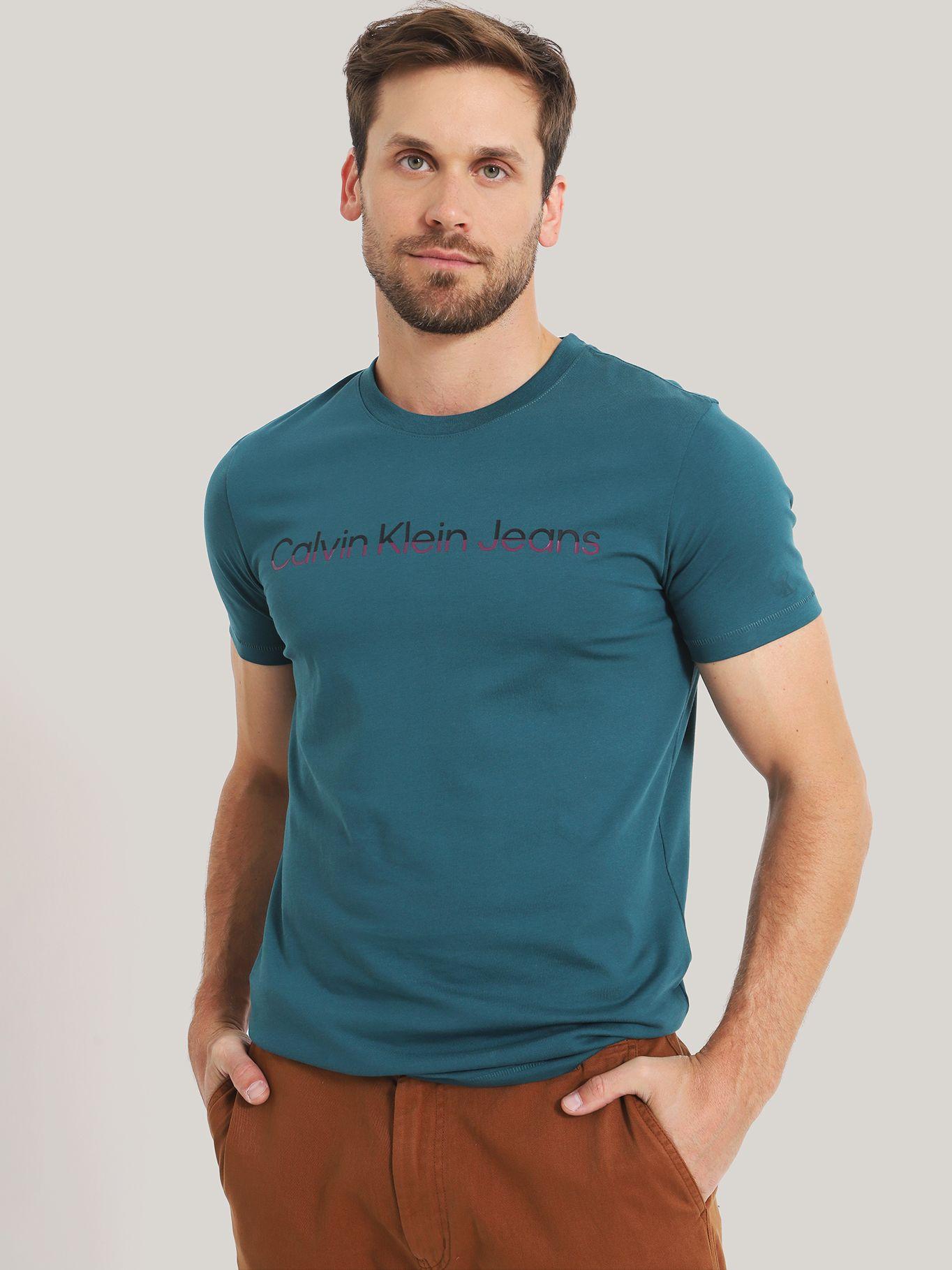 Polera Mixed Institutional Azul Calvin Klein-0