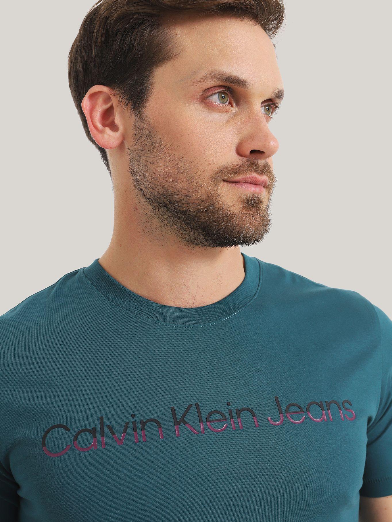 Polera Mixed Institutional Azul Calvin Klein-3