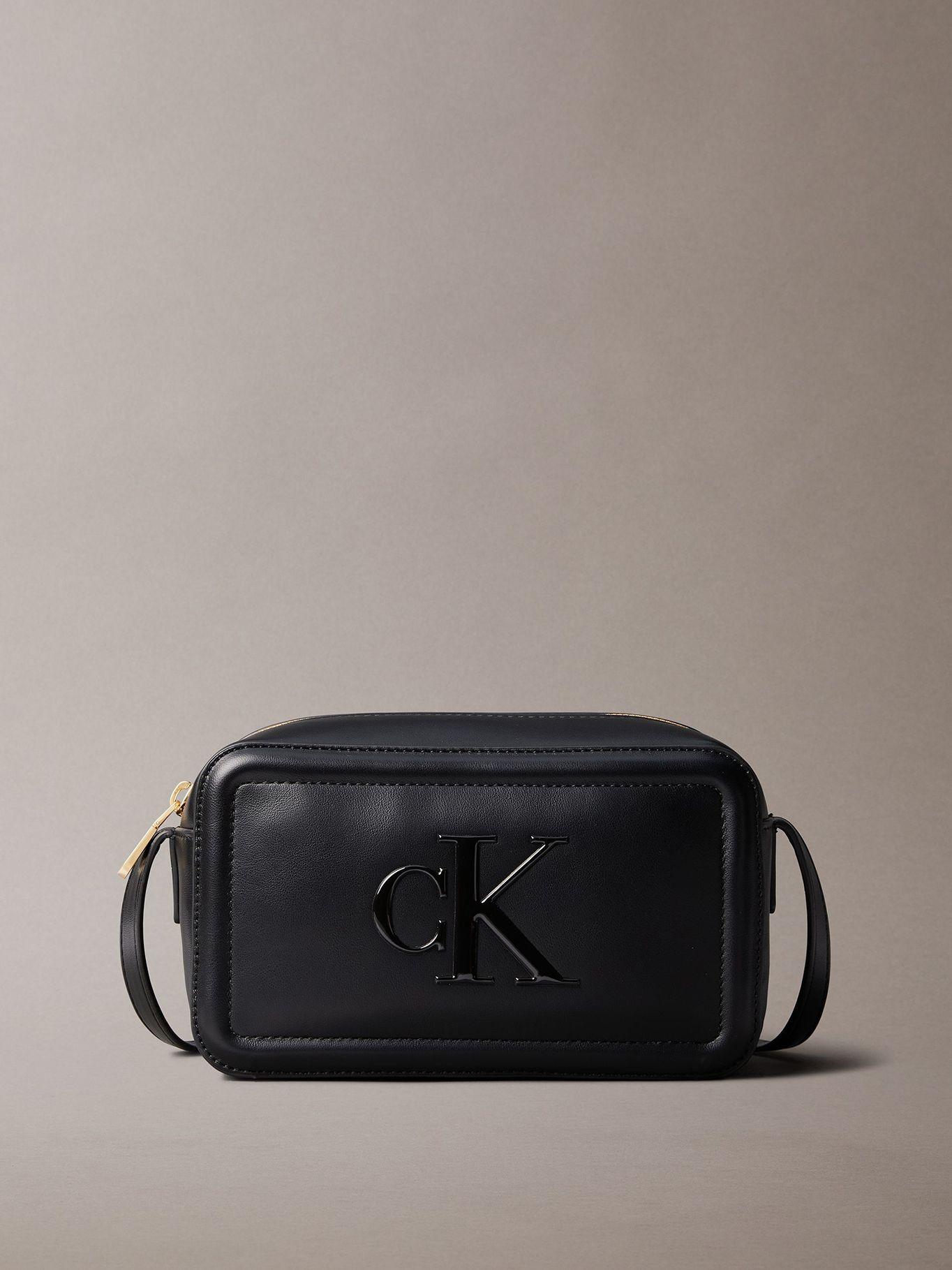 Bandolera Con Logo Monograma Grabado Negro Calvin Klein-0