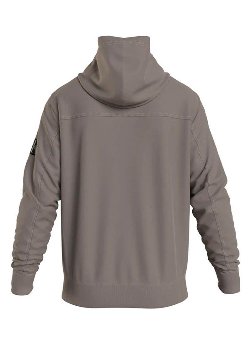 Hoodie Monogram Badge 036 Gris Calvin Klein-1