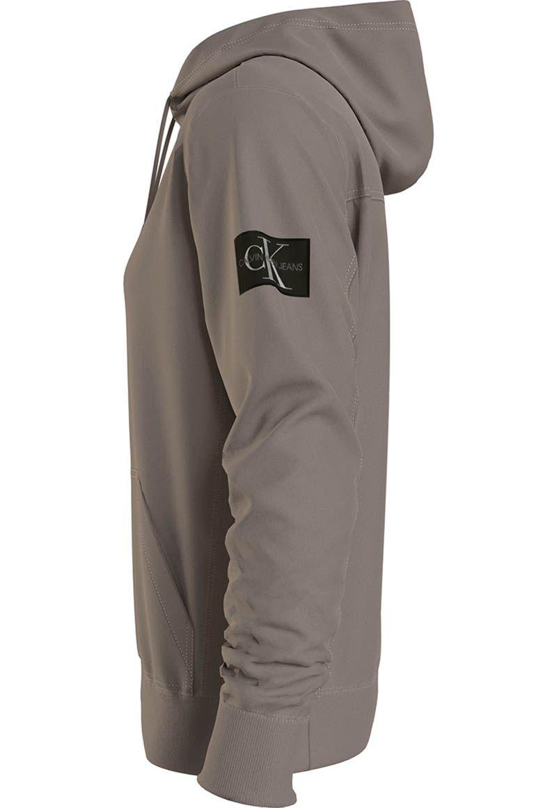 Hoodie Monogram Badge 036 Gris Calvin Klein-3