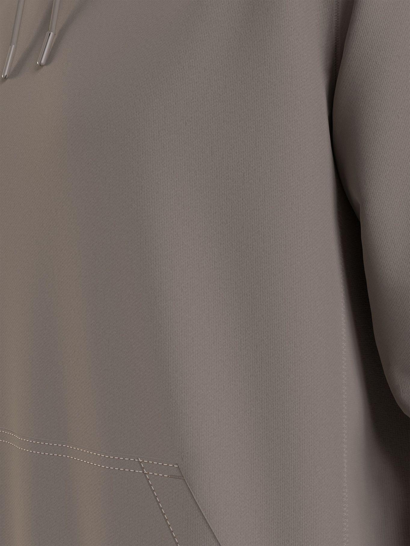 Hoodie Monogram Badge 036 Gris Calvin Klein-4