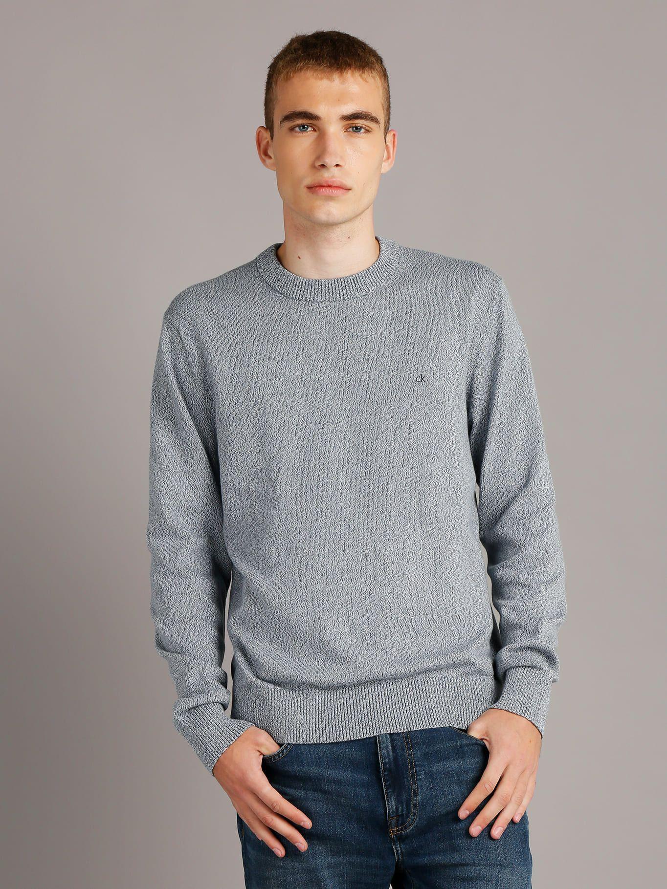 Sweater Mouline Gris Calvin Klein-0