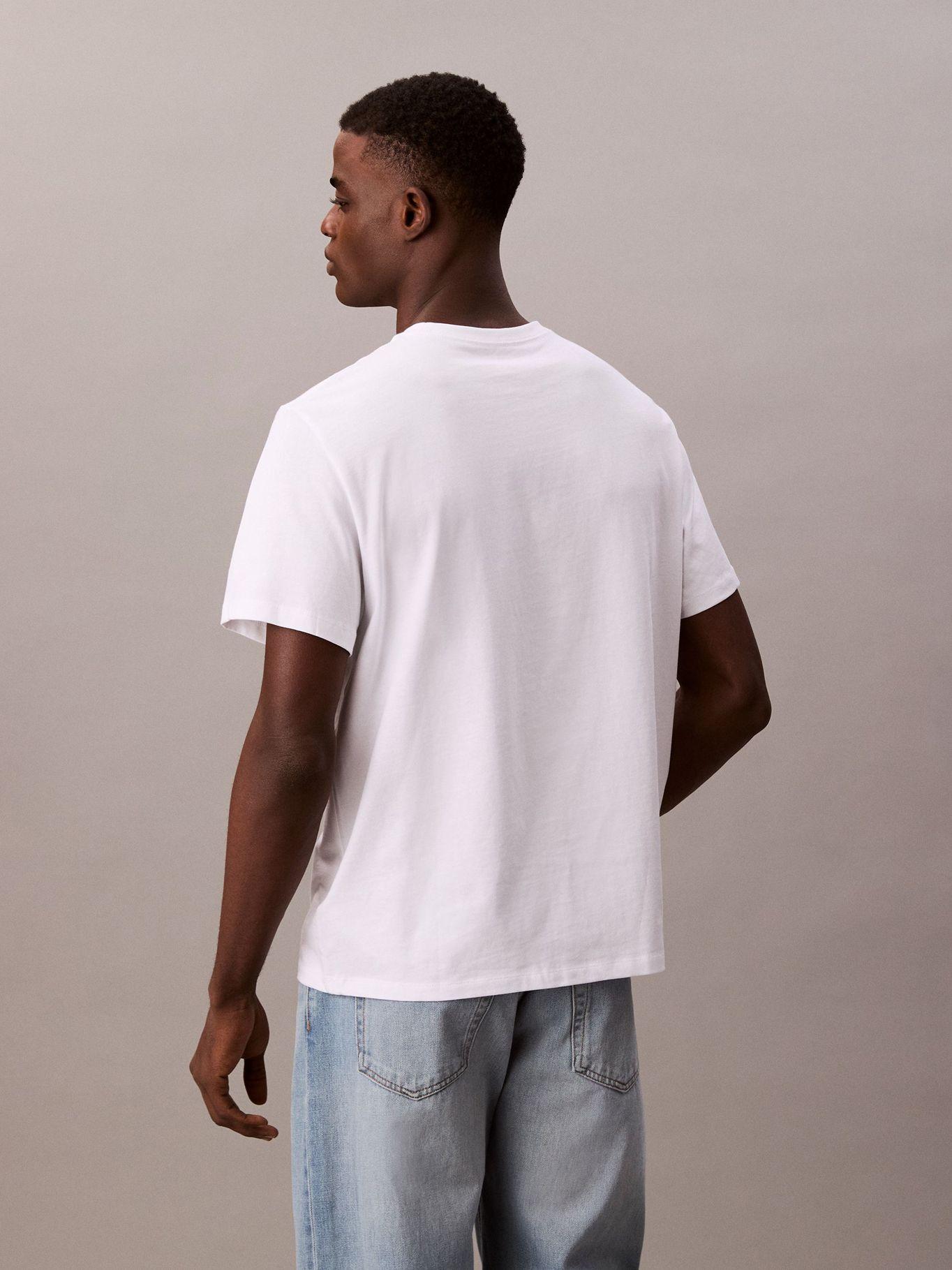 Polera Acid Wash Graphic Blanco Calvin Klein-2