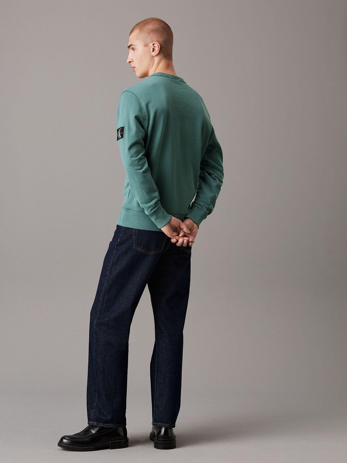 Polerón Badge Crew Neck Verde Calvin Klein-2