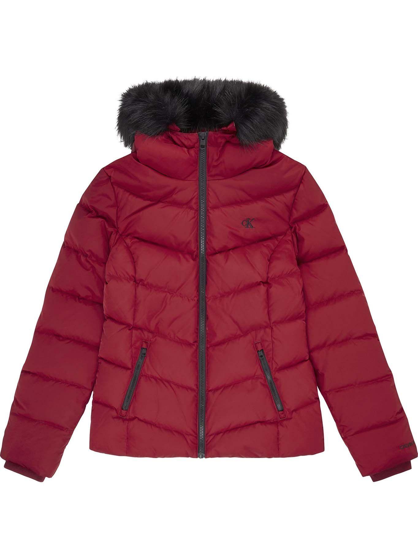 Parka Fitted Down Puffer Rojo Calvin Klein-0