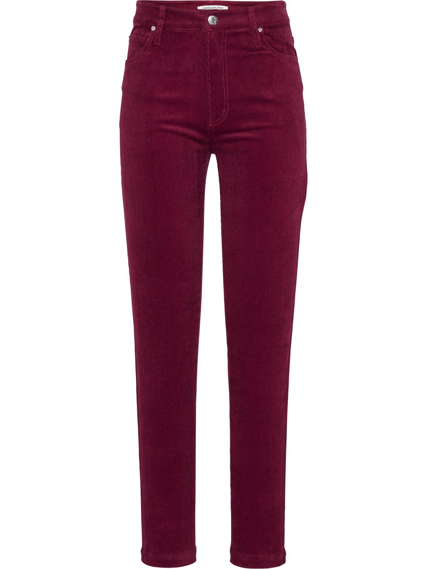 Pantalón Corderoy Burdeo Calvin Klein-2
