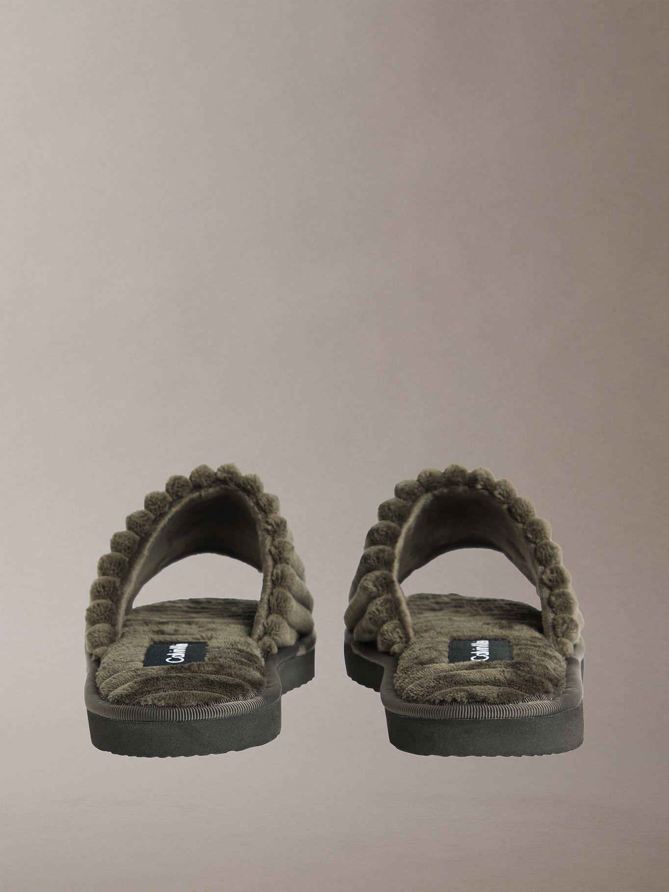 Pantuflas Estilo Corduroy Verde Calvin Klein-1