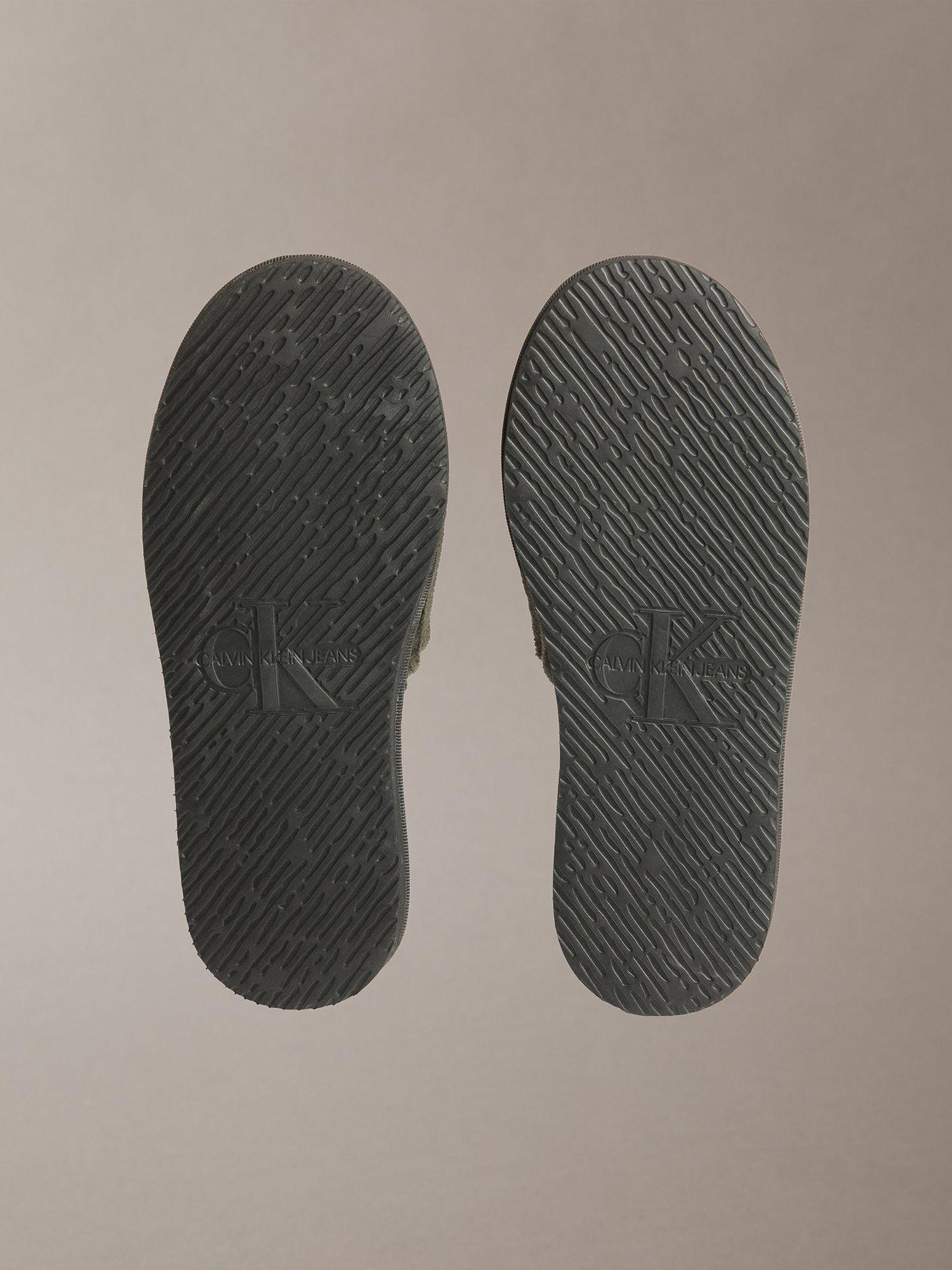 Pantuflas Estilo Corduroy Verde Calvin Klein-3
