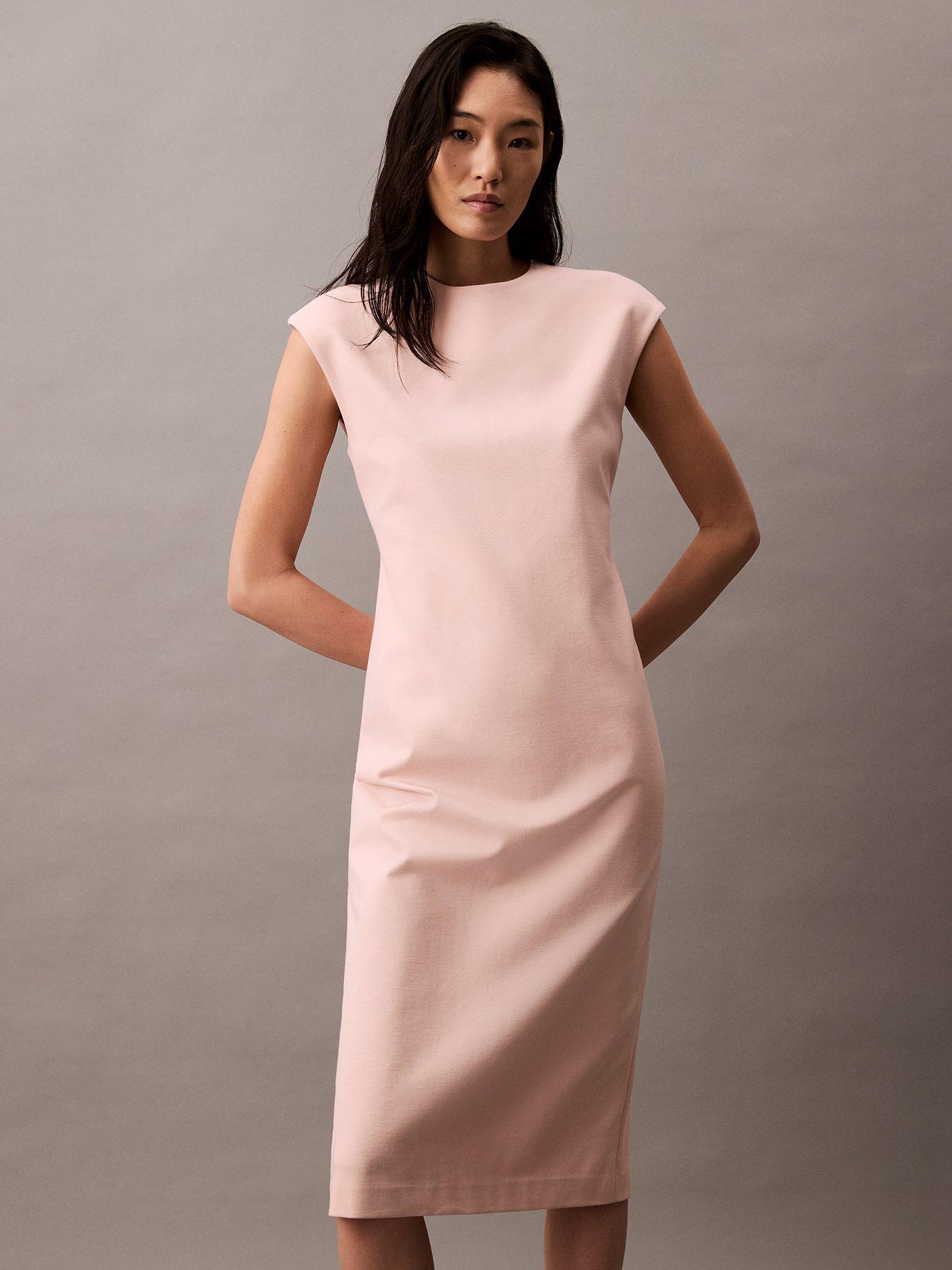 Vestido Straight Rosado Calvin Klein-0
