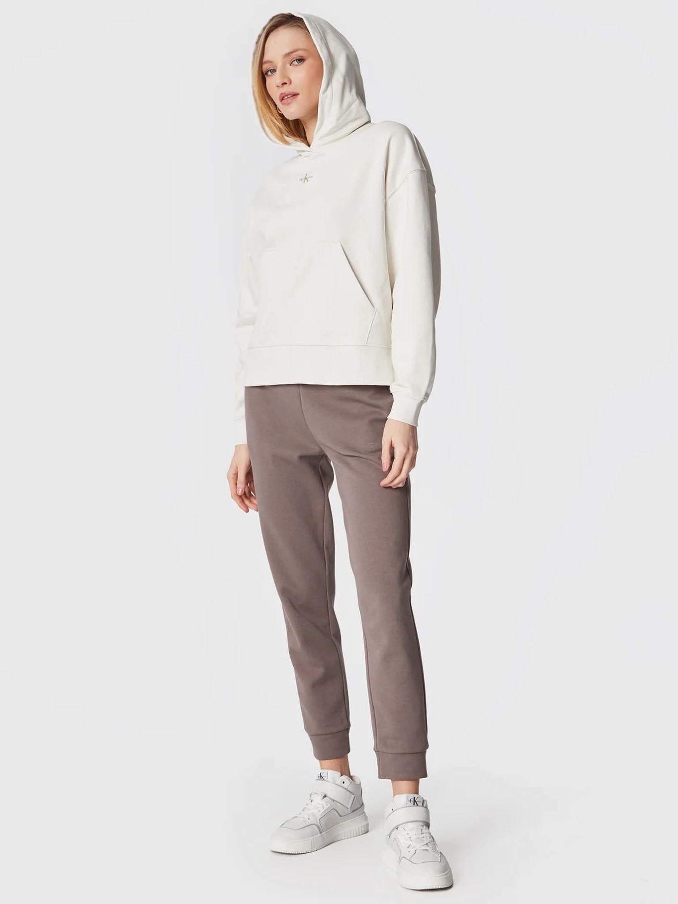 Sudadera con capucha y monograma Blanco Calvin Klein J20J220434-YBI-1
