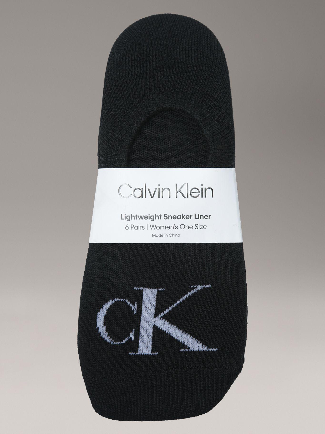 Pack de 6 Calcetines de Punto Plano Negro Calvin Klein-2