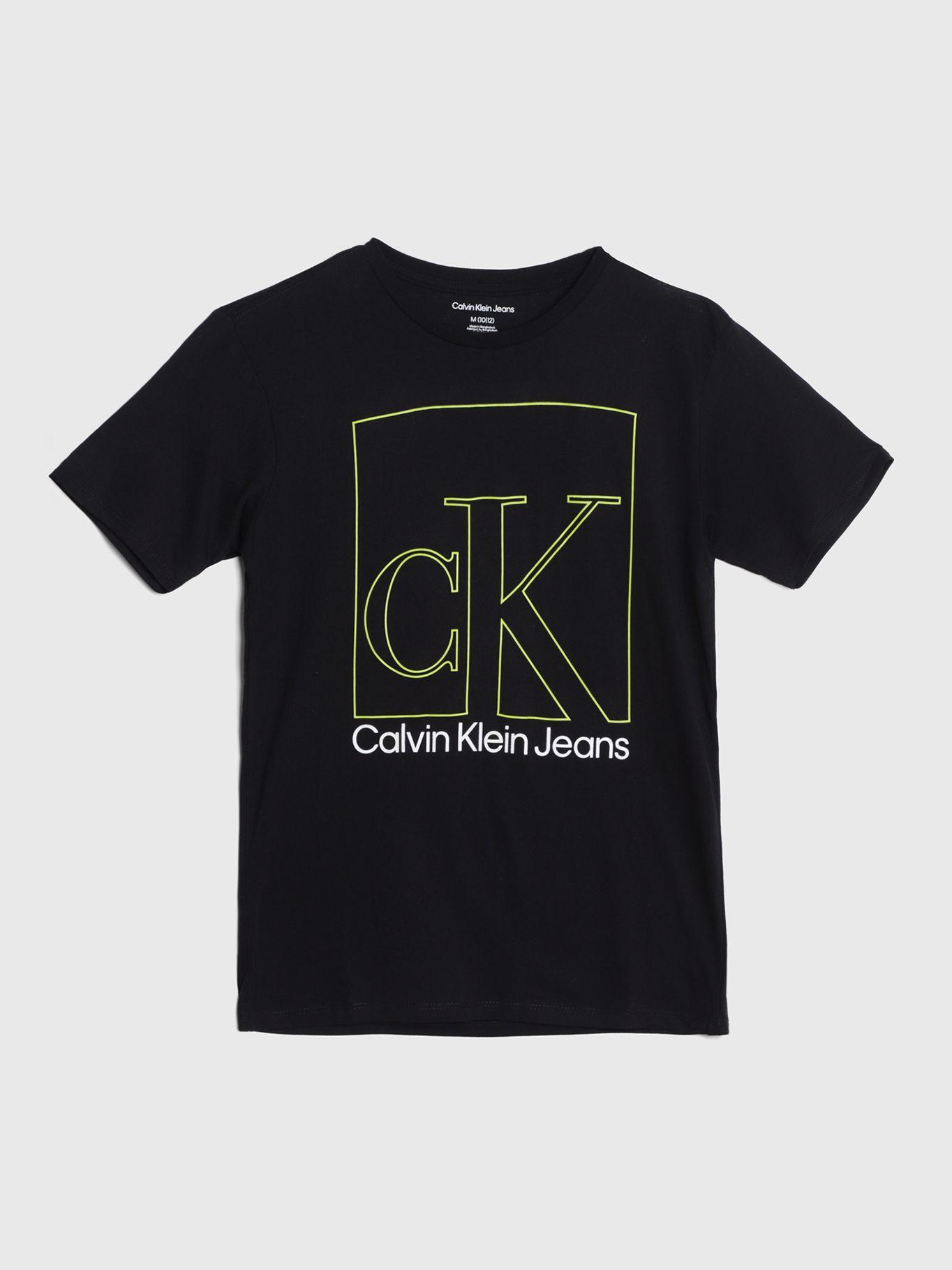 Polera Niño Deframe Negro Calvin Klein-0