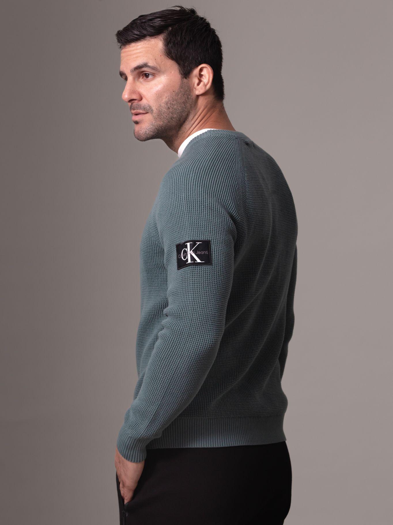 Sweater Badge Easy Sweater Verde Calvin Klein-3