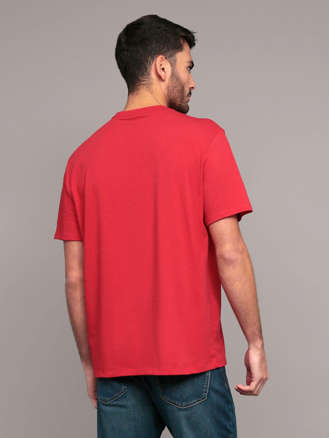 Polera Outline Boxed Rojo Calvin Klein-3