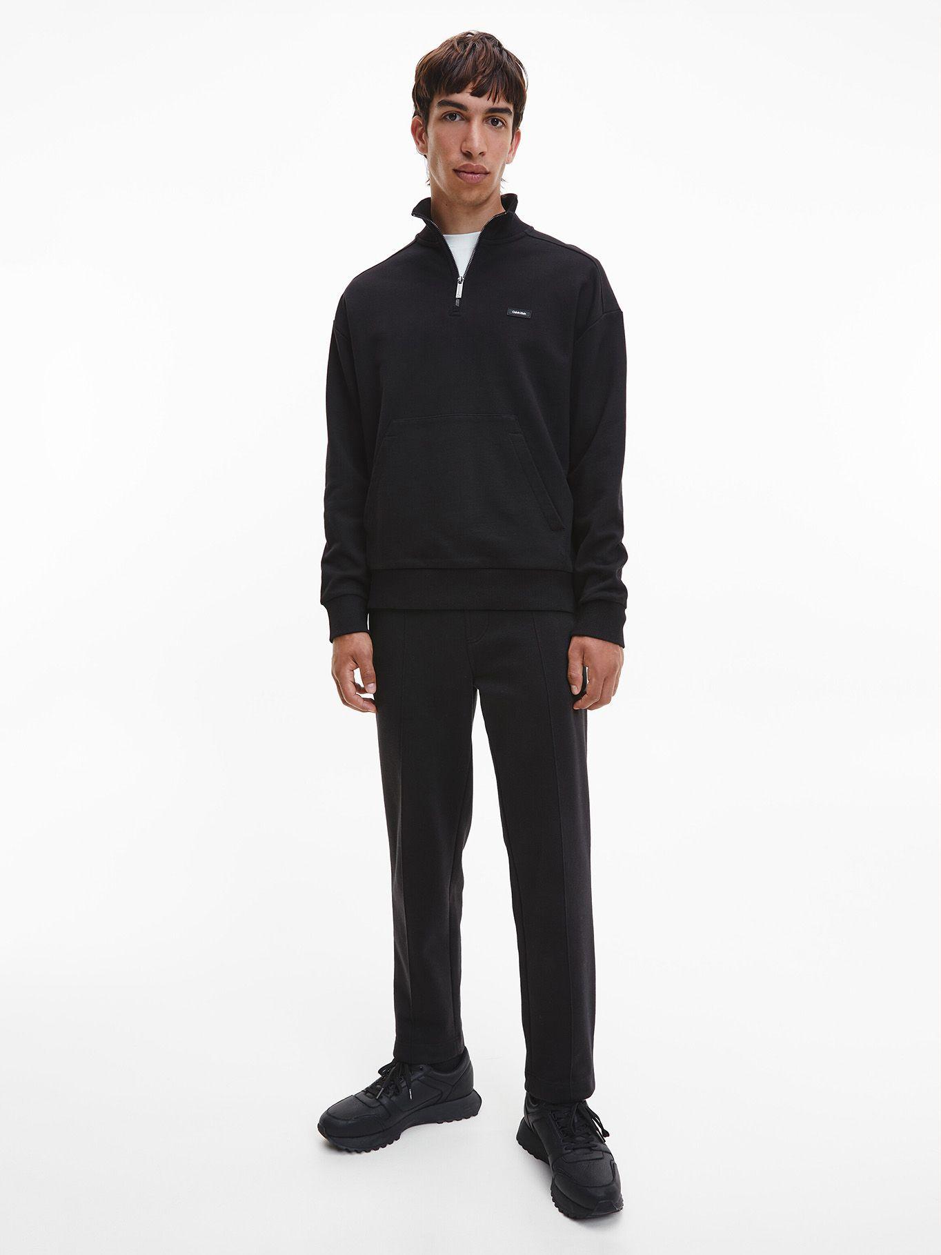 Polerón Comfort Quarter Zip Negro Calvin Klein-1