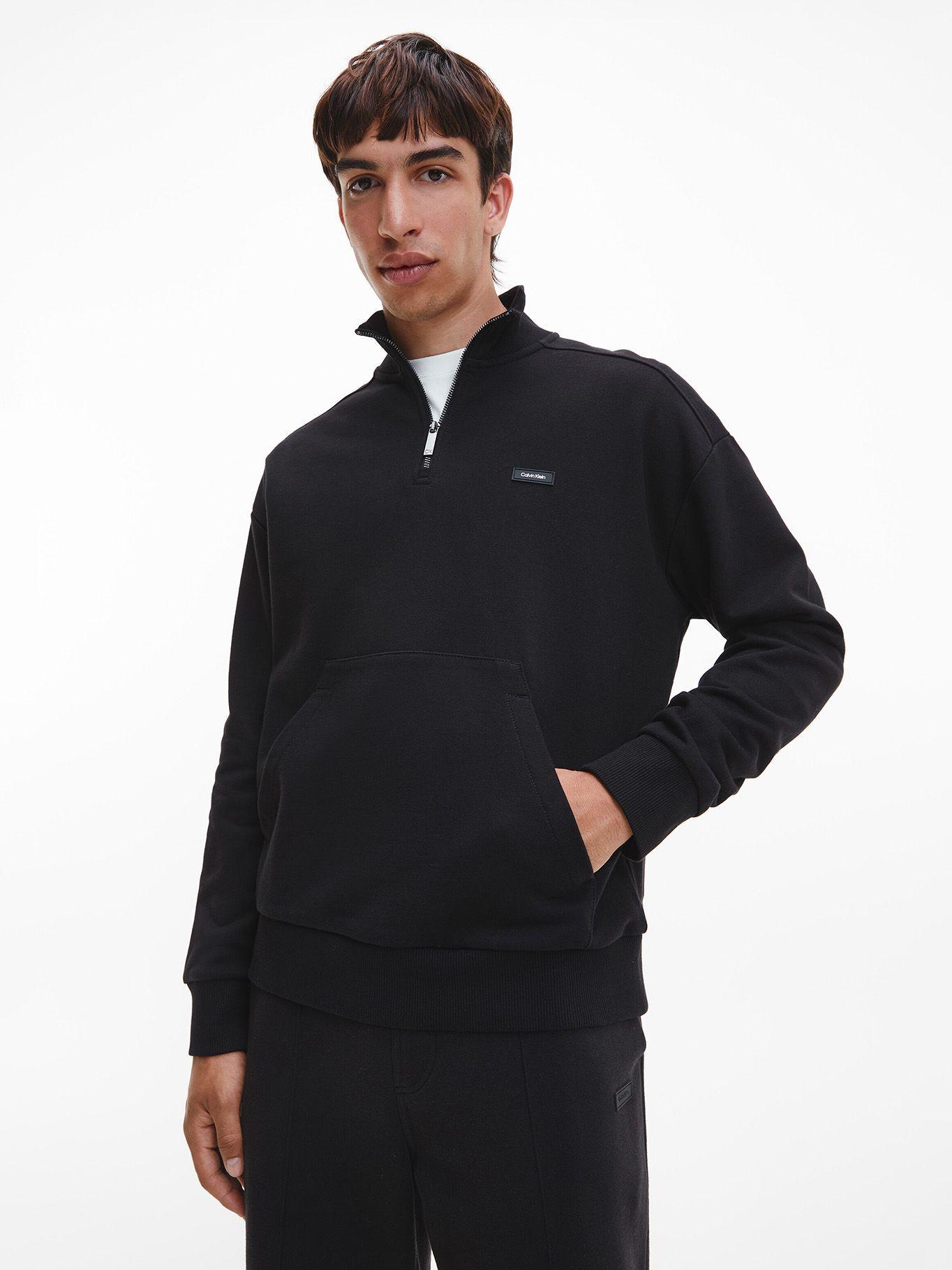 Polerón Comfort Quarter Zip Negro Calvin Klein-0