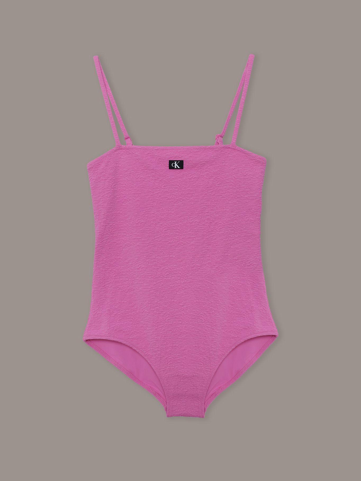 Traje de Baño Niña CK Monogram Rosado Calvin Klein-0