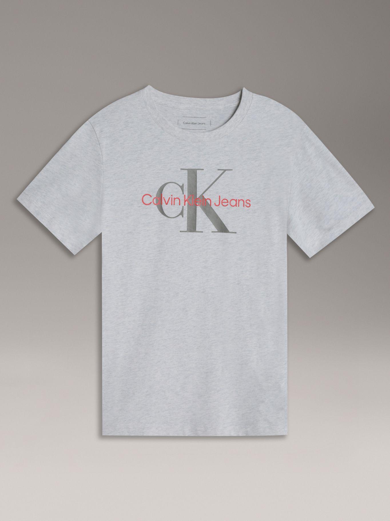 Polera Niño CK Monogram Gris Calvin Klein-0