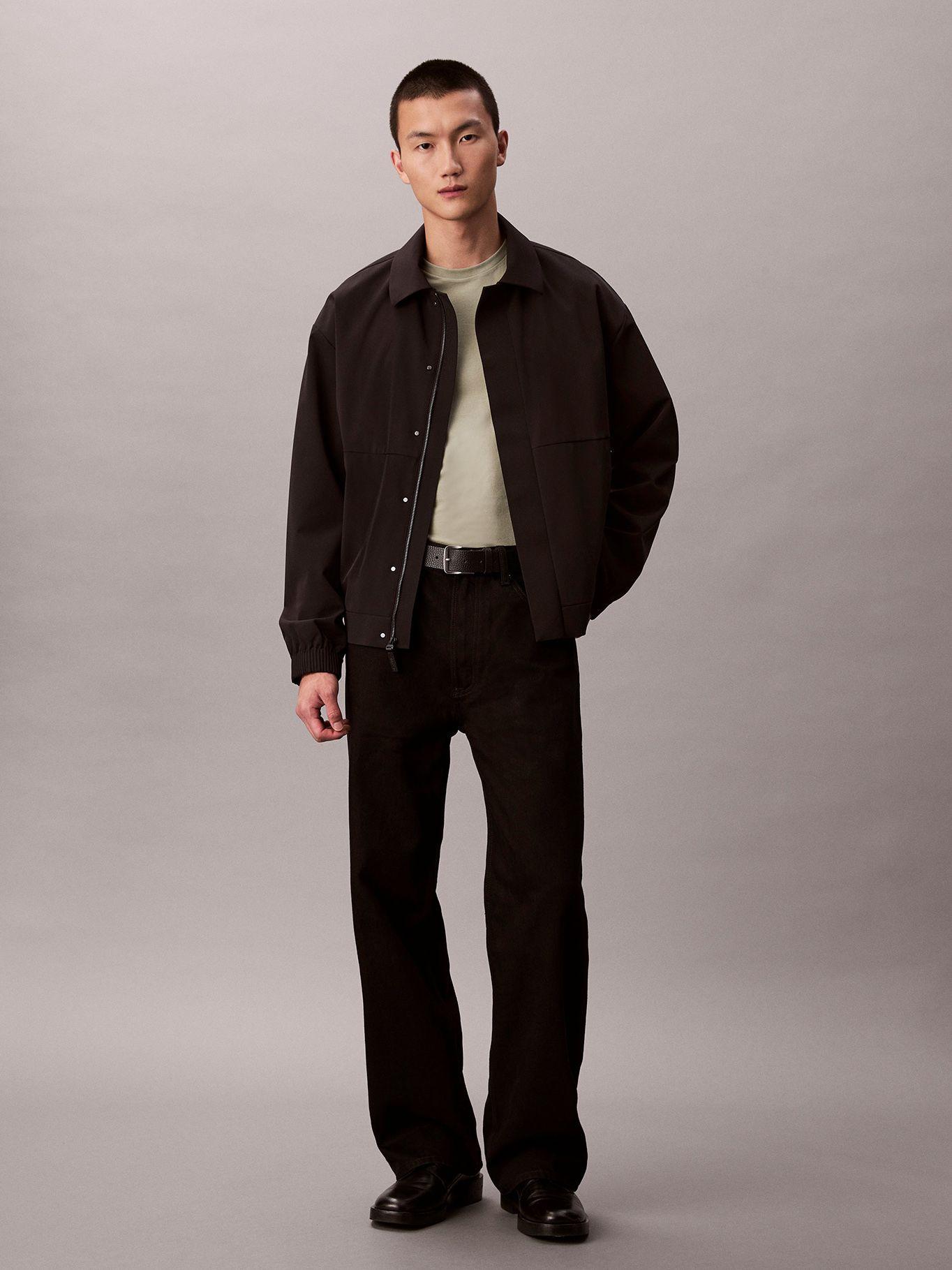 Polera Slim de Manga Corta Verde Calvin Klein-3