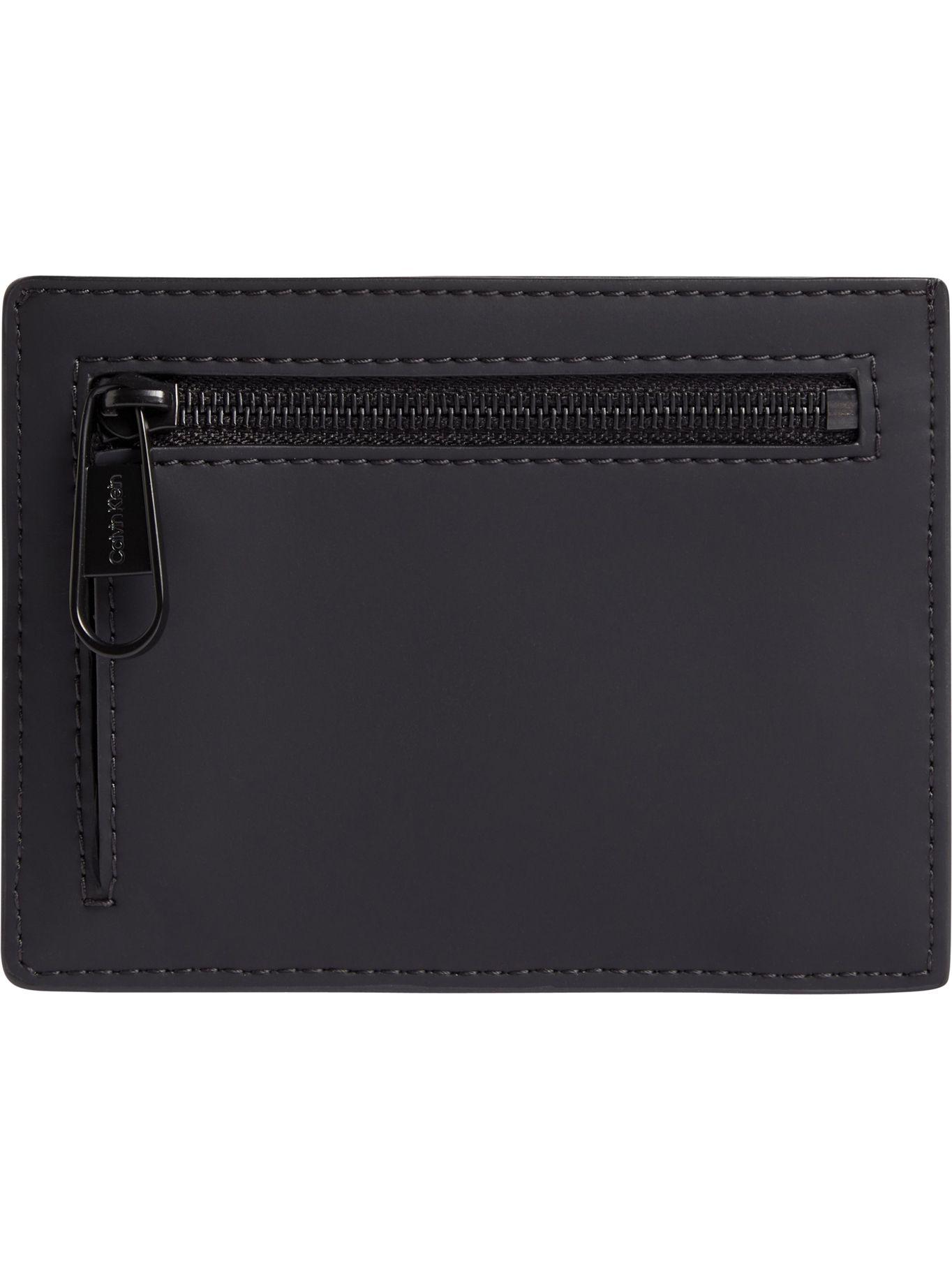 Billetera Rubberized Id Cardholder Negro Calvin Klein-1