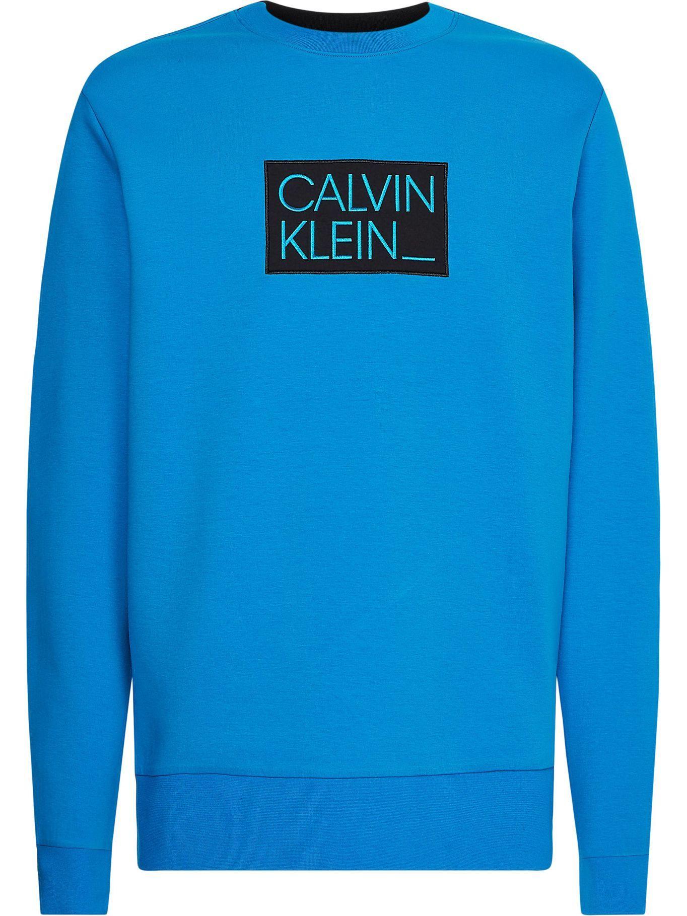 Polerón Interlock Azul Calvin Klein-0