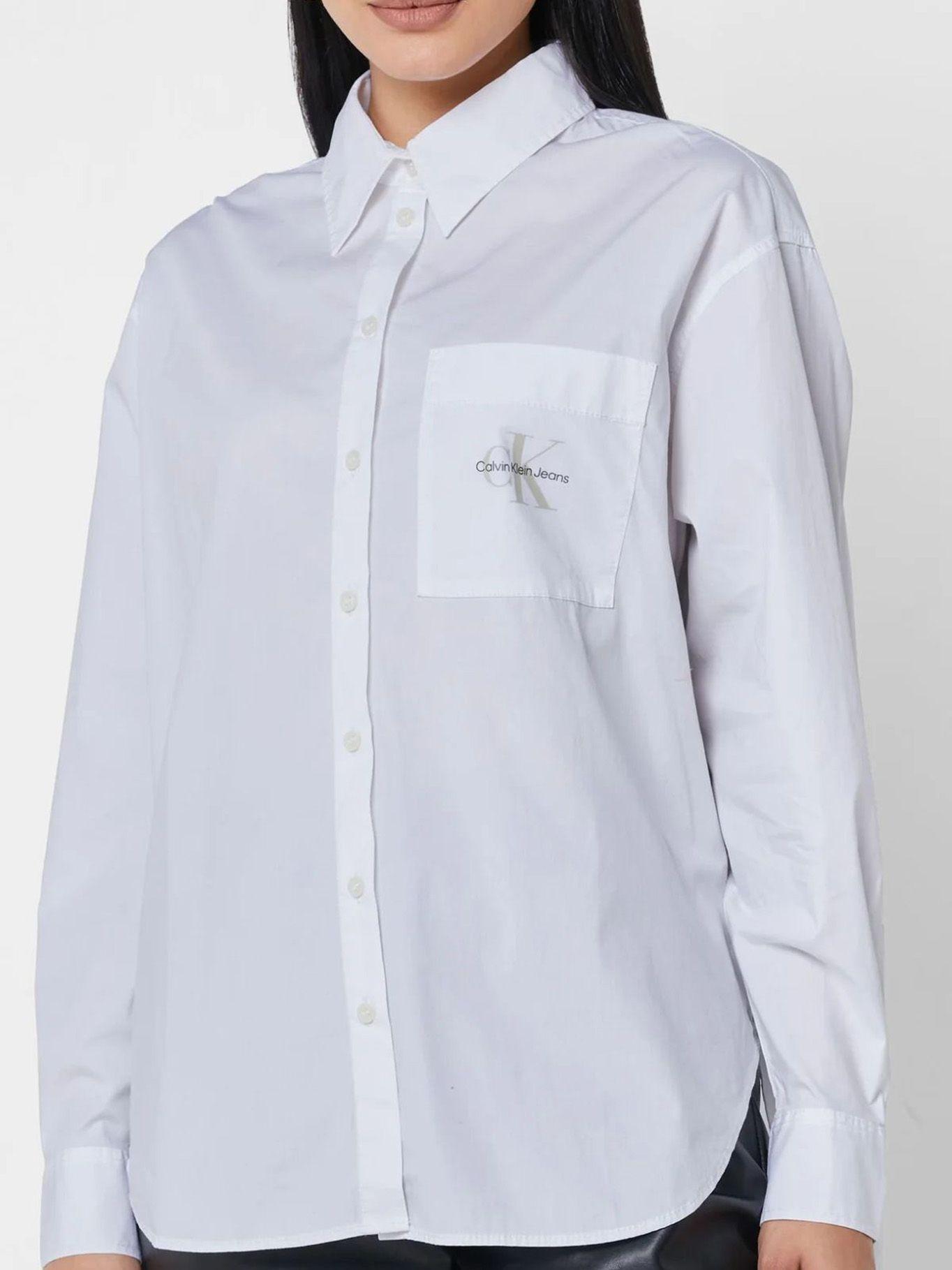 Camisa Monologo Relaxed Blanco Calvin Klein-3
