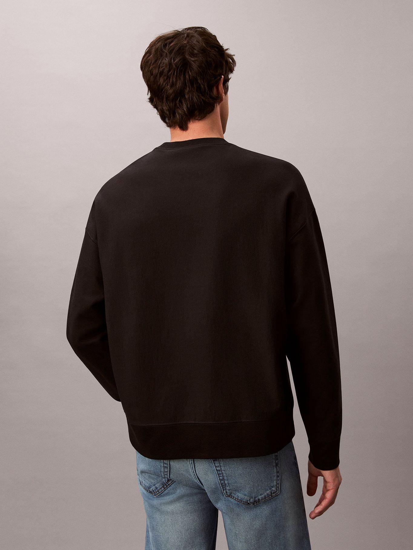 Polerón de Felpa de Tejido Premium Negro Calvin Klein-2