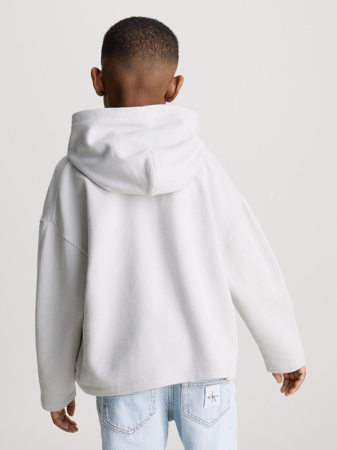 Polerón con Gorro Niño Swirl Monogram Gris Calvin Klein-2