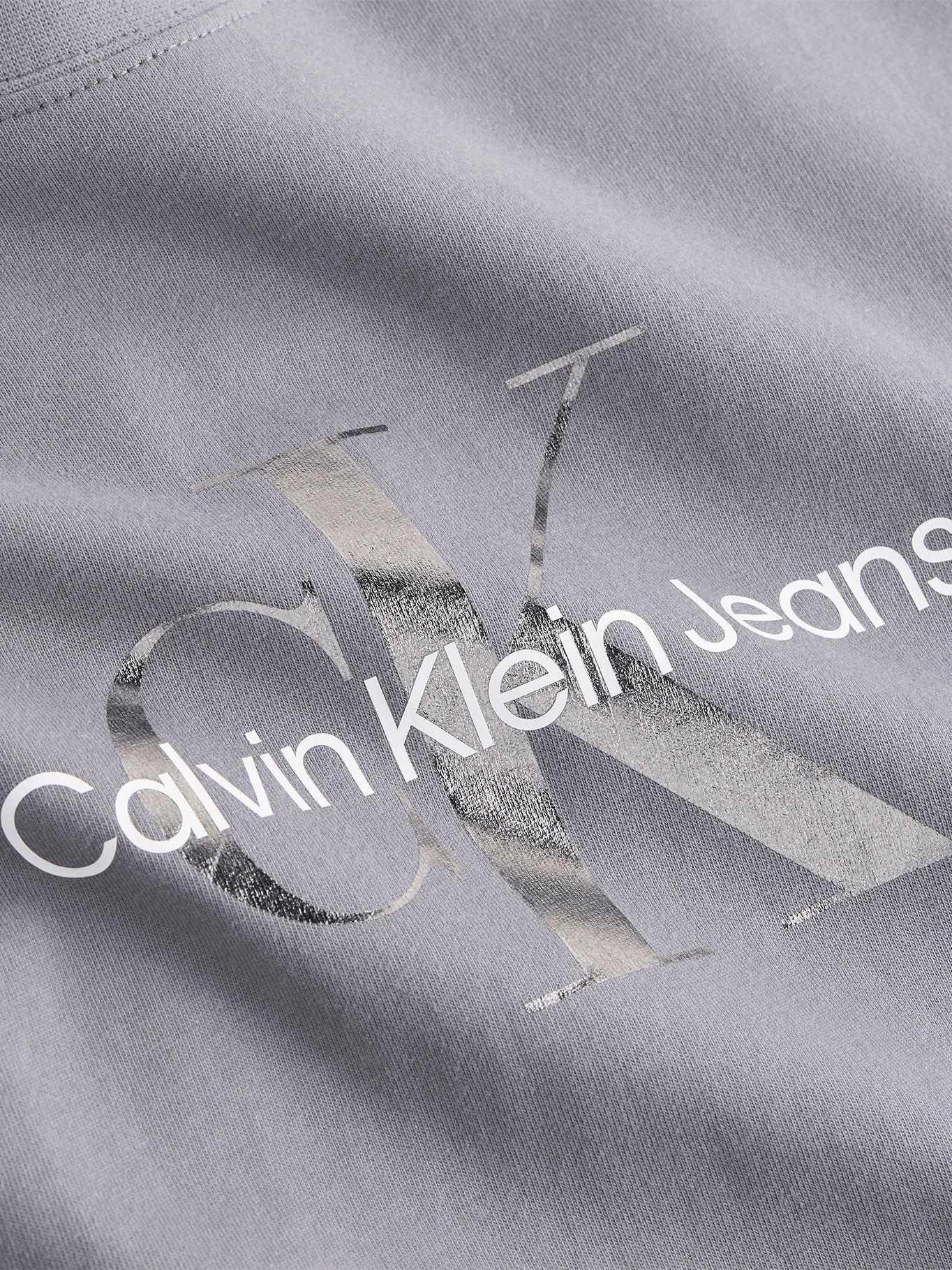 Vestido Gunmetal Monogram Gris Calvin Klein-1